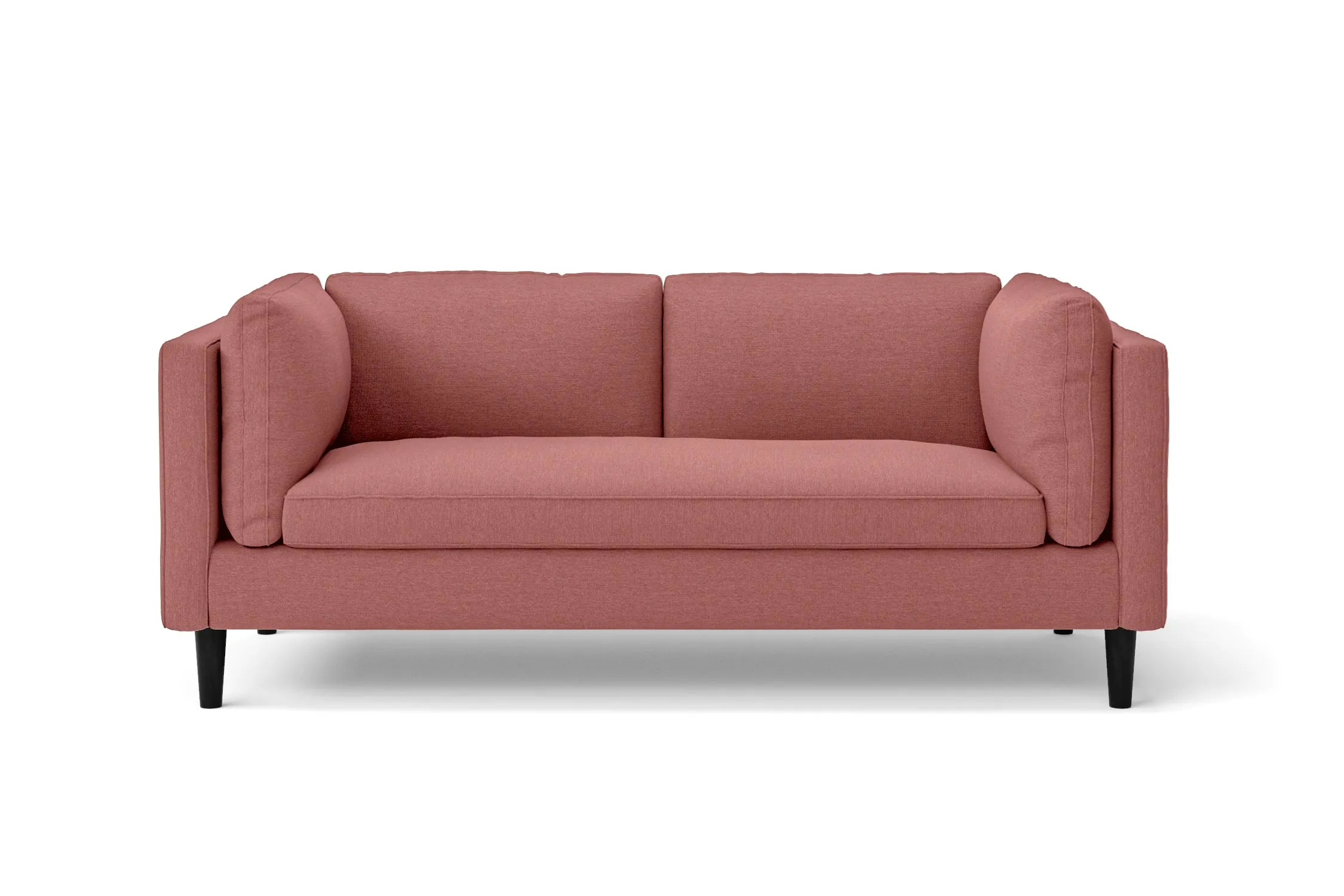 Matera 2 Seater Sofa Rose Pink Linen Fabric