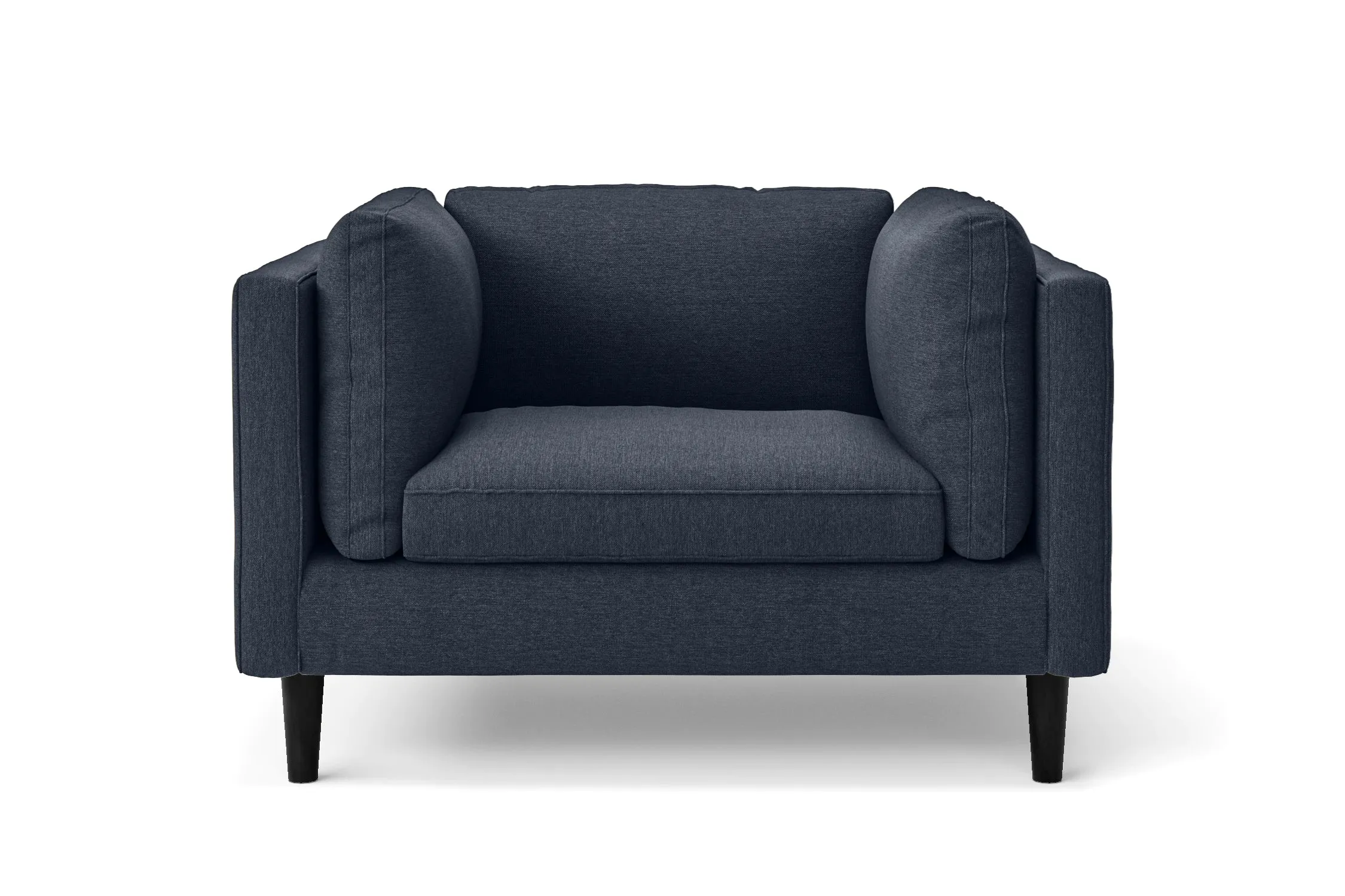 Matera Armchair Dark Blue Linen Fabric