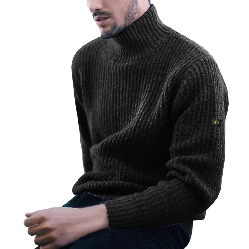 Men's Turtleneck Knit Sweater