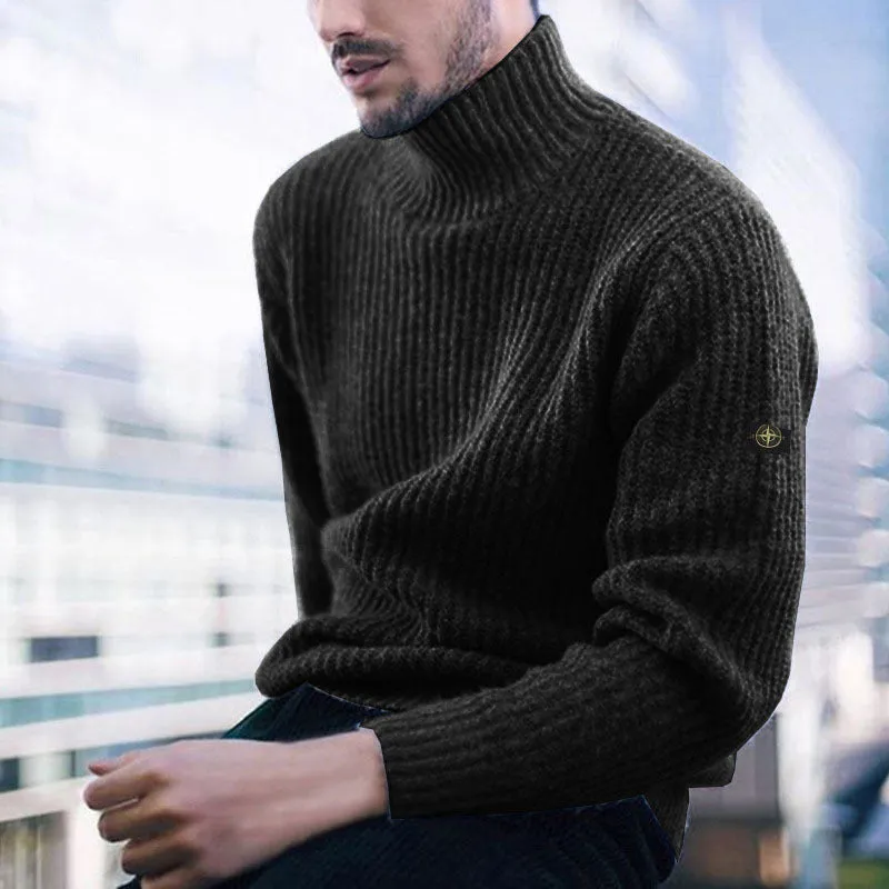 Men's Turtleneck Knit Sweater