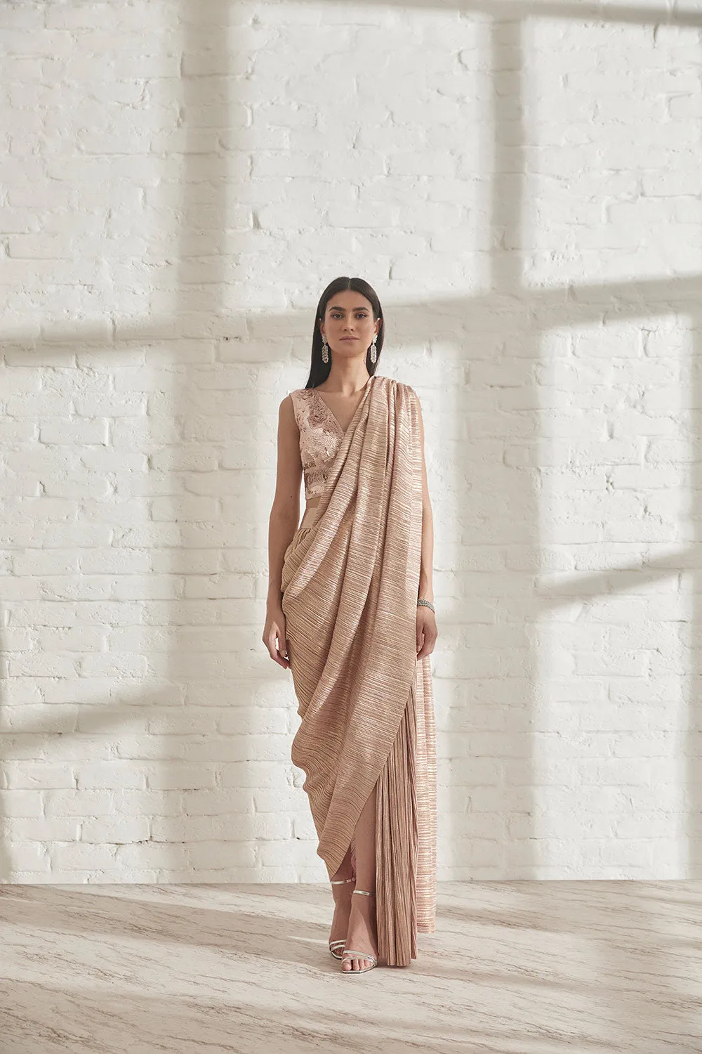 Metallic 2.0 Sari with AP Blouse