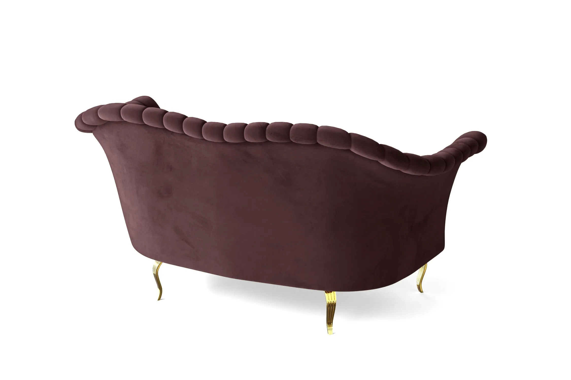 Milan 2 Seater Sofa Grape Velvet