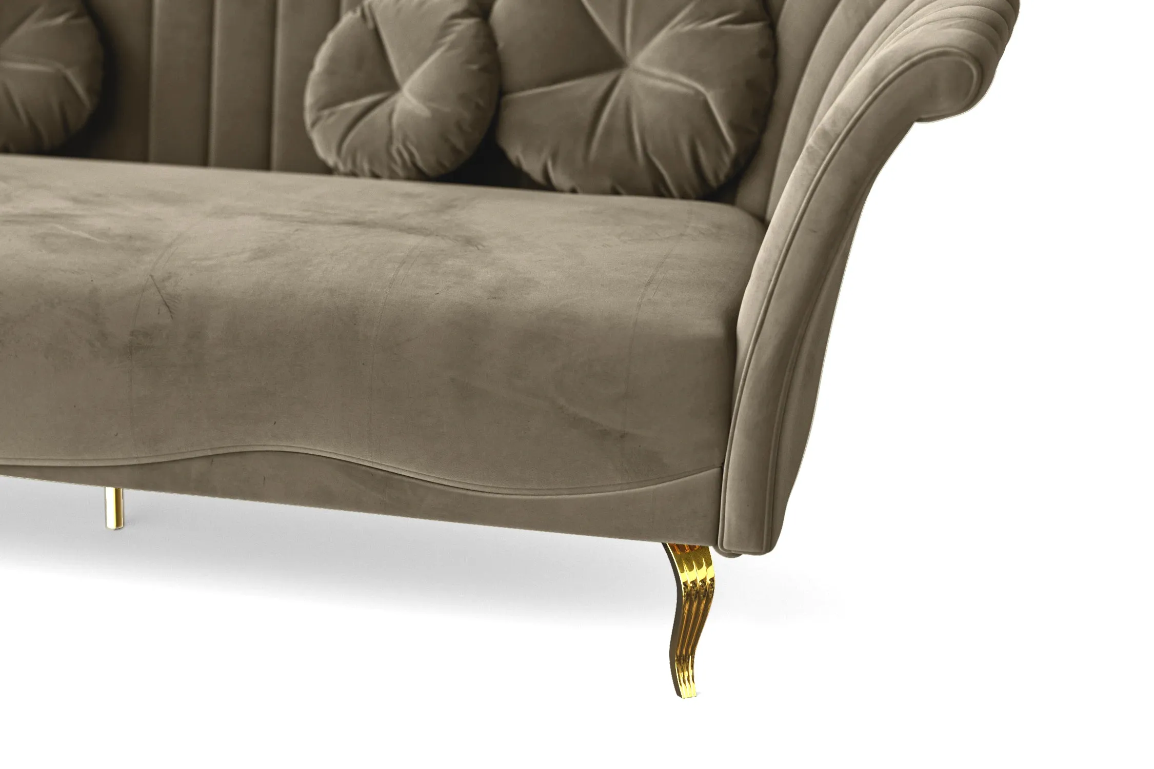 Milan Armchair Sand Velvet