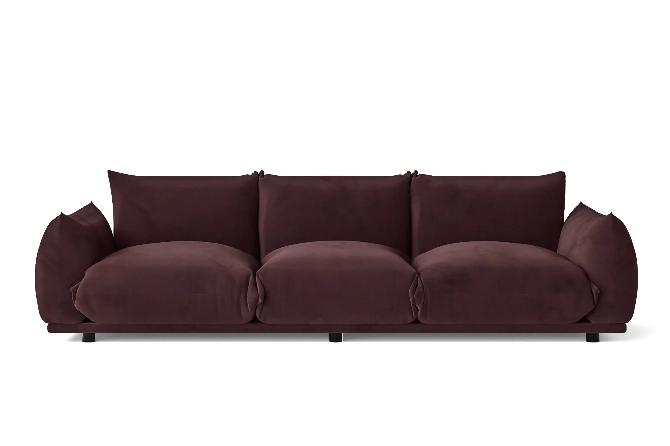 Minneapolis 3 Seater Sofa Grape Velvet