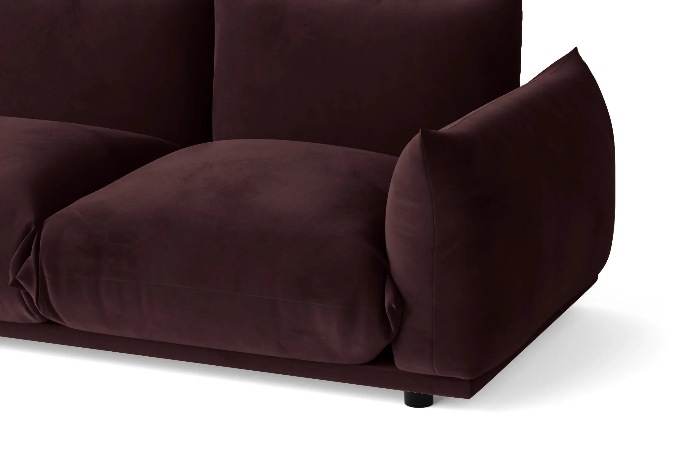 Minneapolis 3 Seater Sofa Grape Velvet