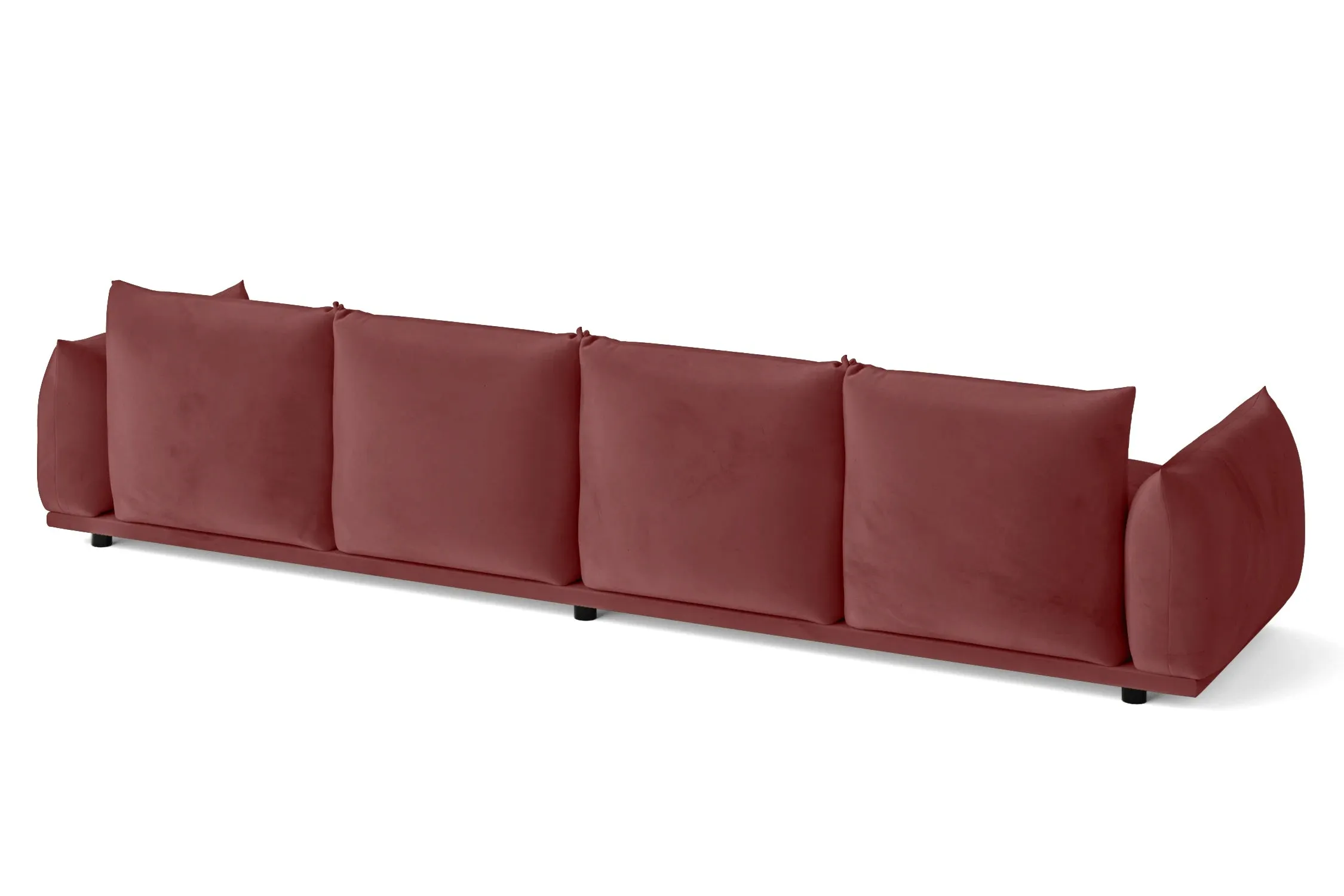 Minneapolis 4 Seater Sofa Pink Velvet