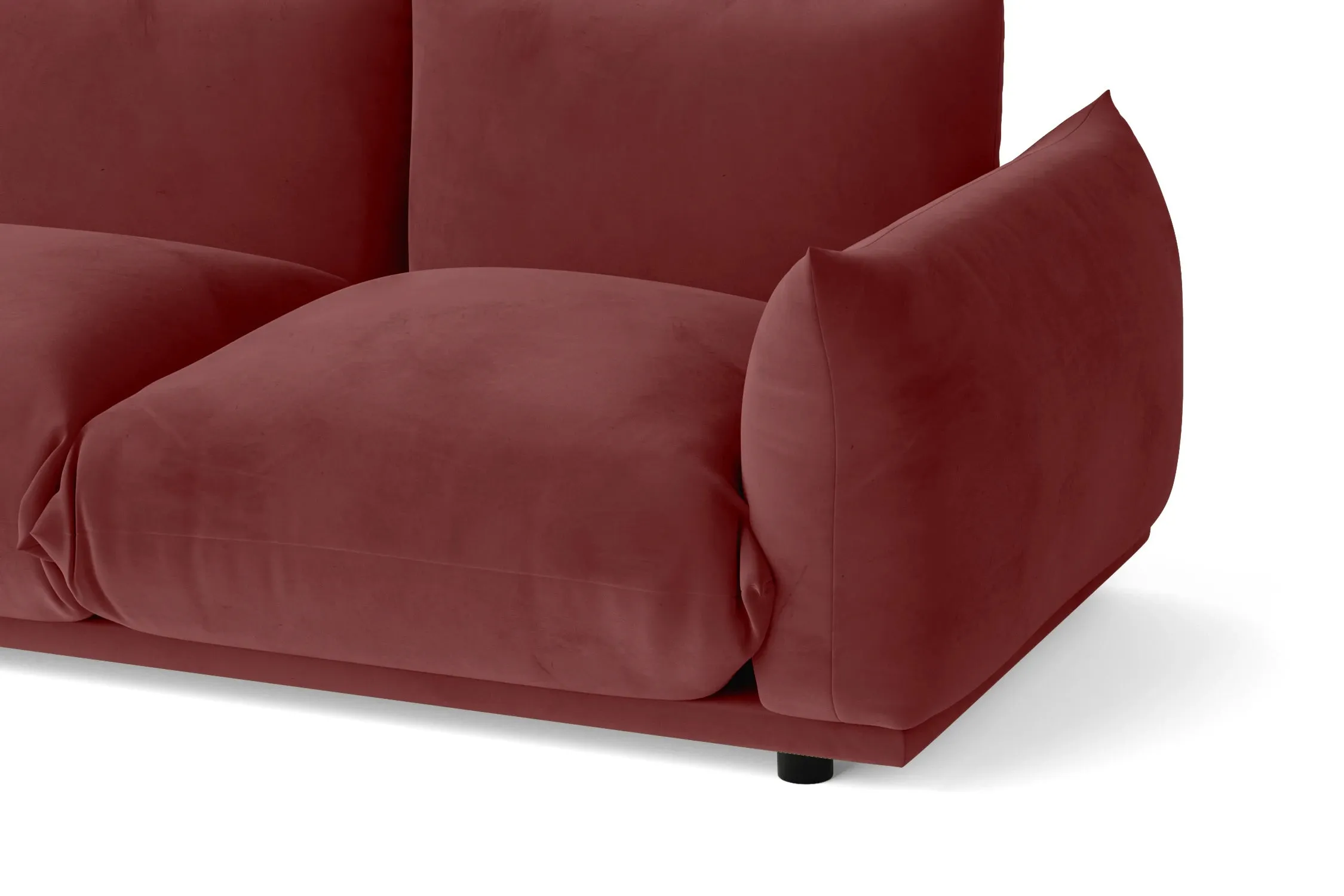 Minneapolis 4 Seater Sofa Pink Velvet