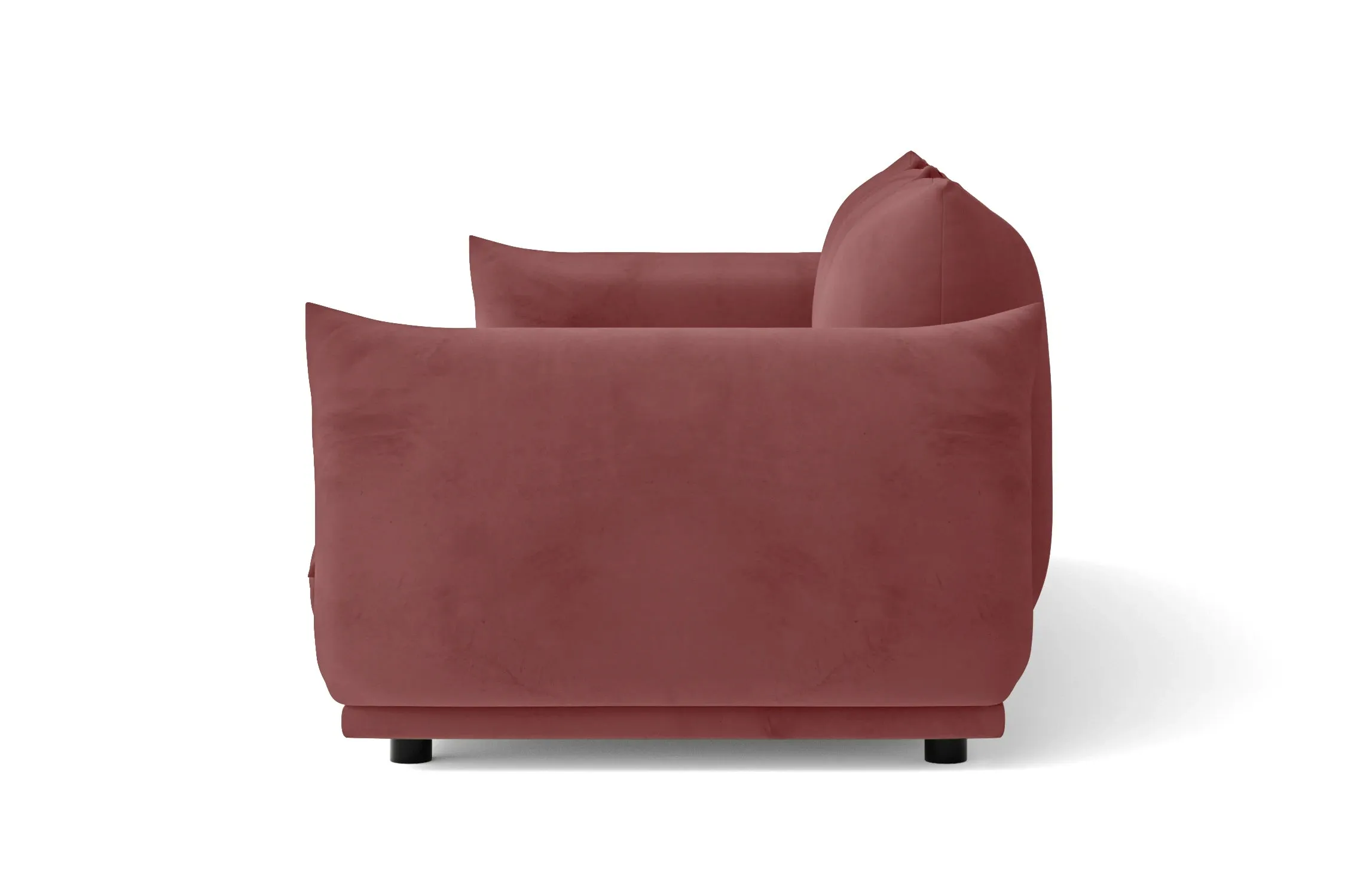 Minneapolis 4 Seater Sofa Pink Velvet