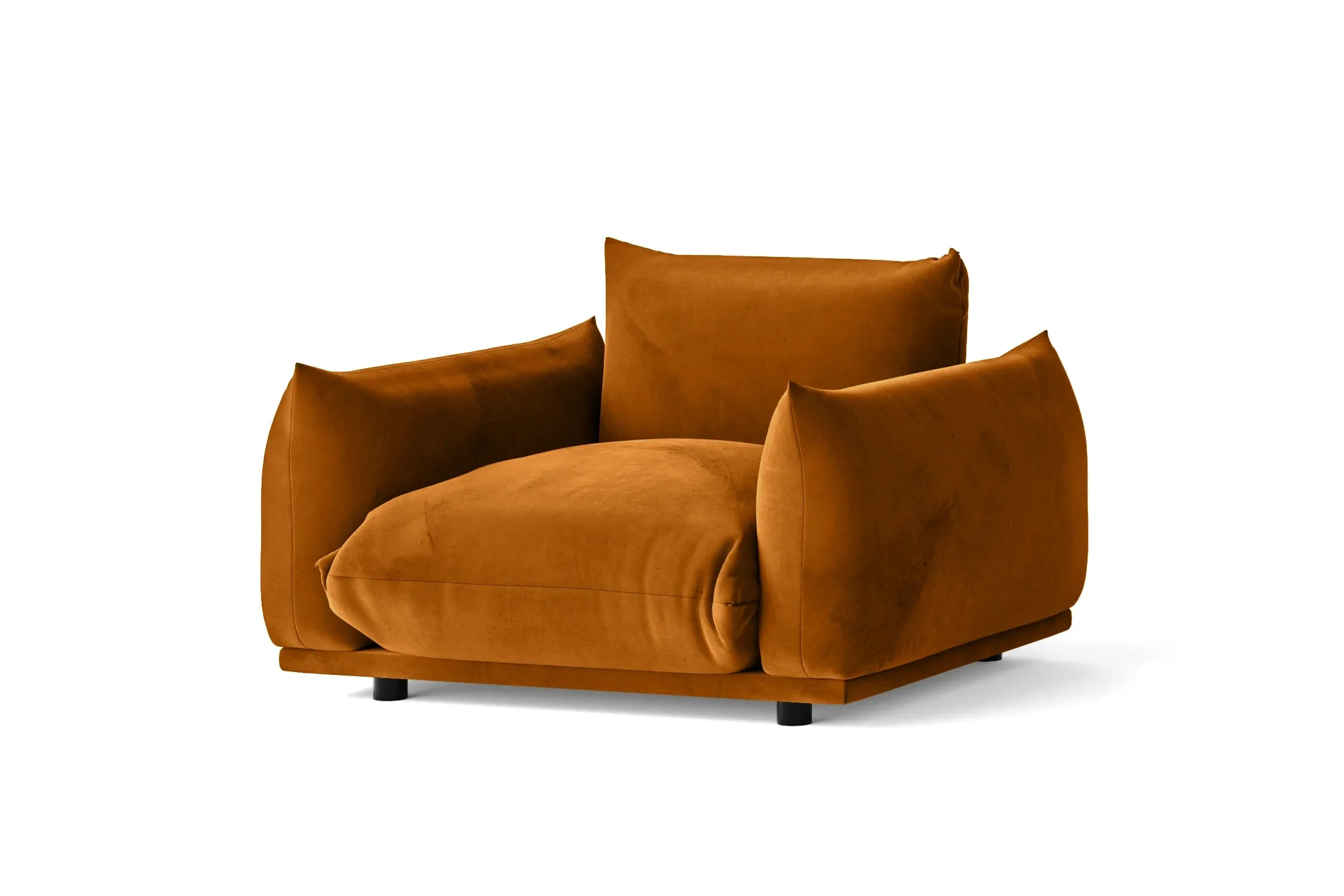 Minneapolis Armchair Gold Velvet