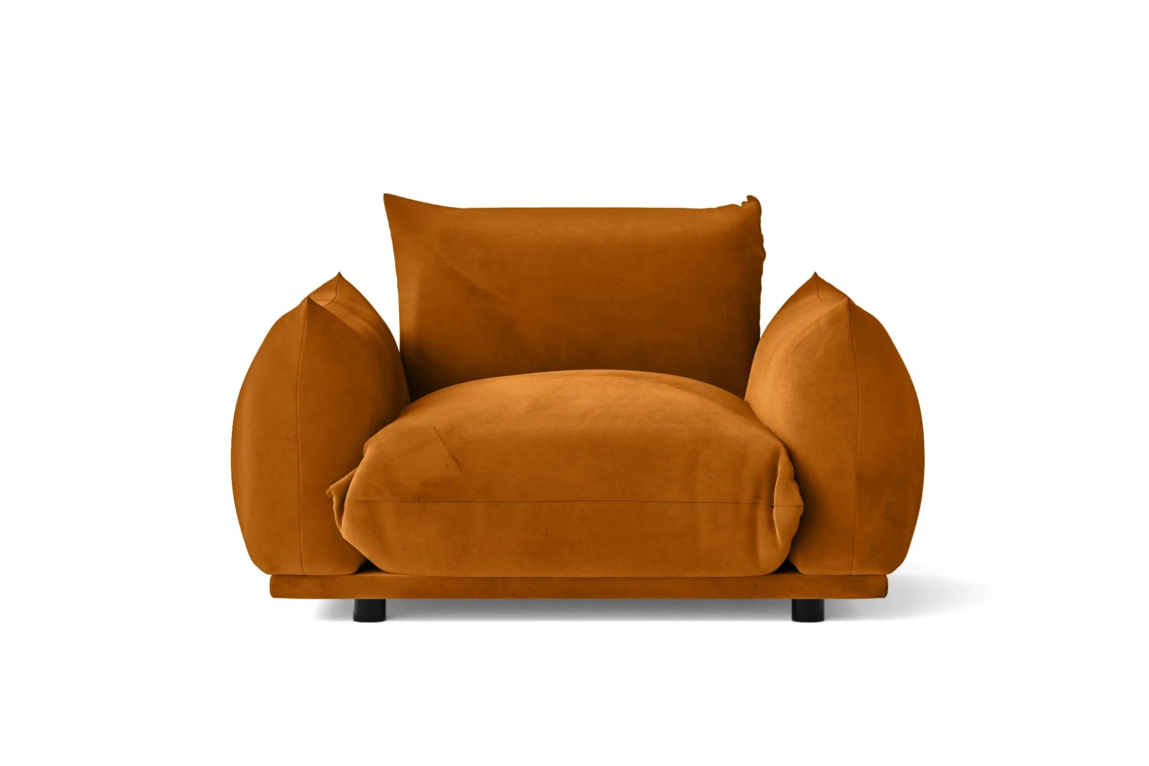 Minneapolis Armchair Gold Velvet