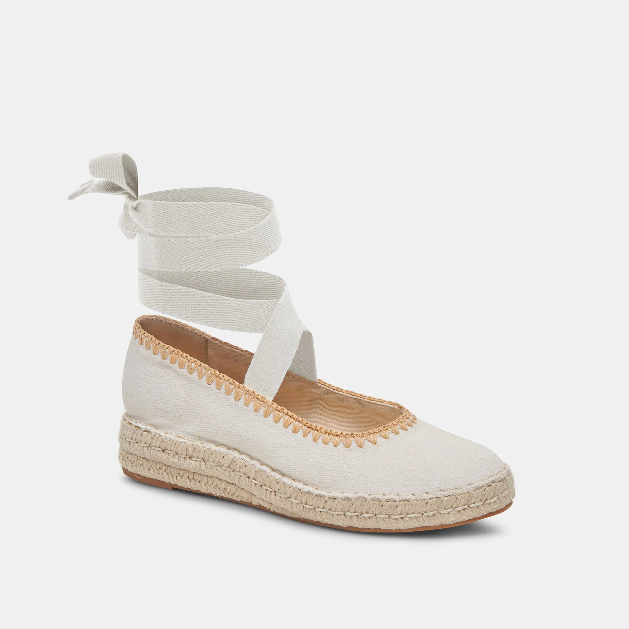 MORGAN FLATS IVORY CANVAS