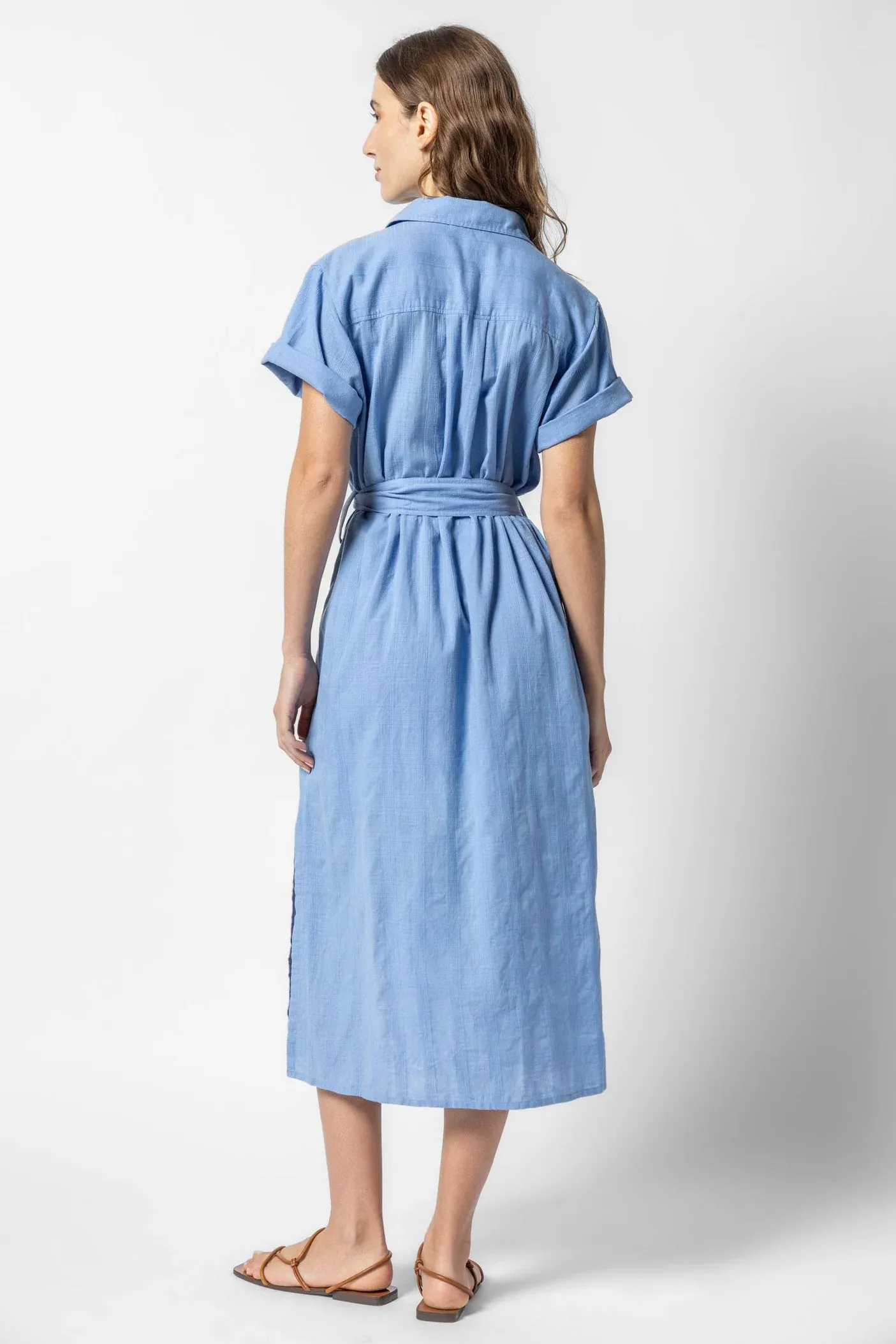 PA2550h Lilla P Belted Shirt Dress