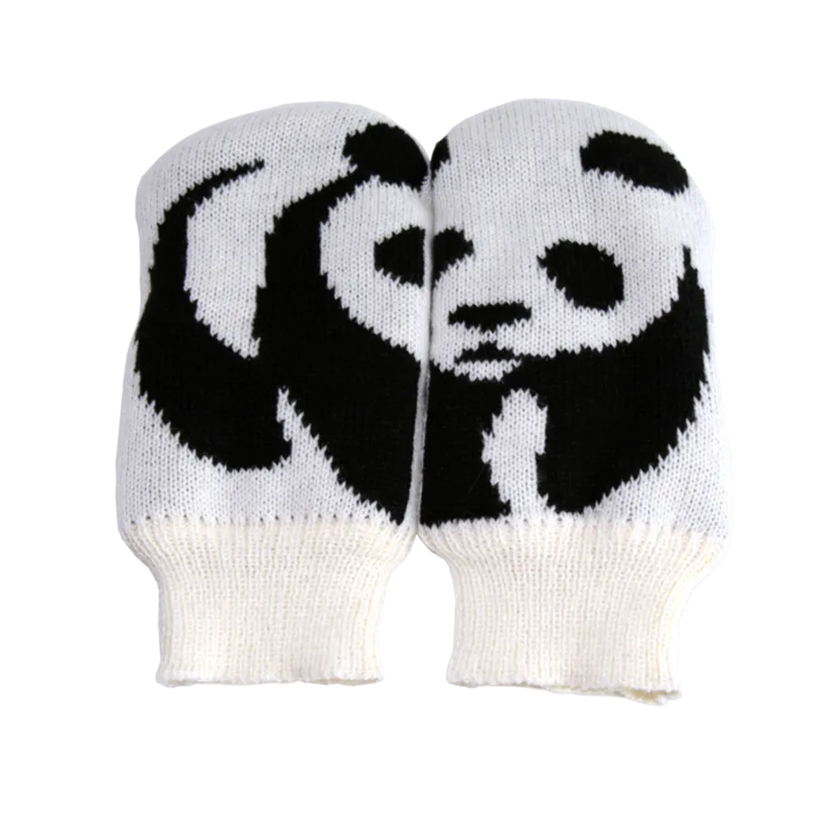 Panda mittens