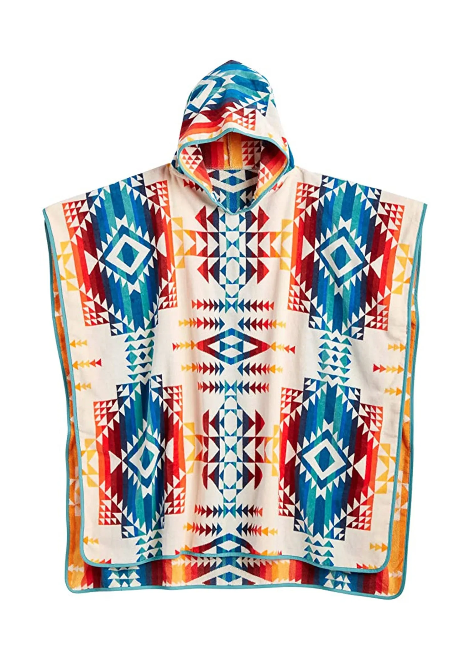 Pendleton Adult Jacquard Hooded Towel - Pilot Rock Ivory