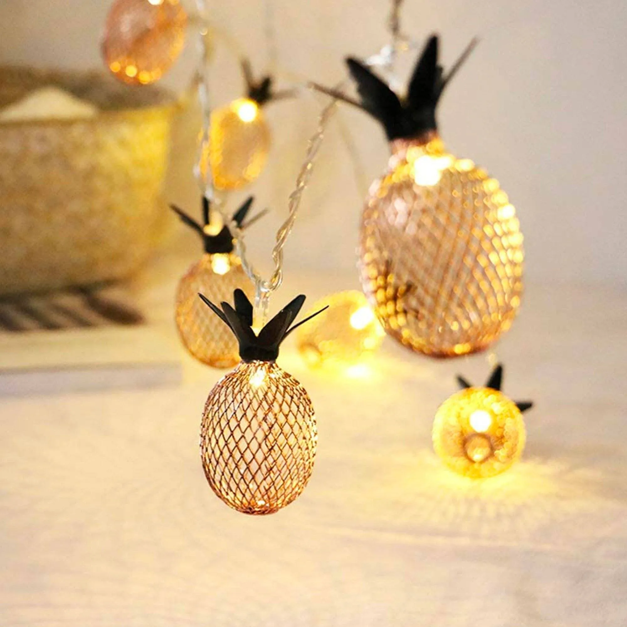 Pineapple String Lights 10 LED Garland