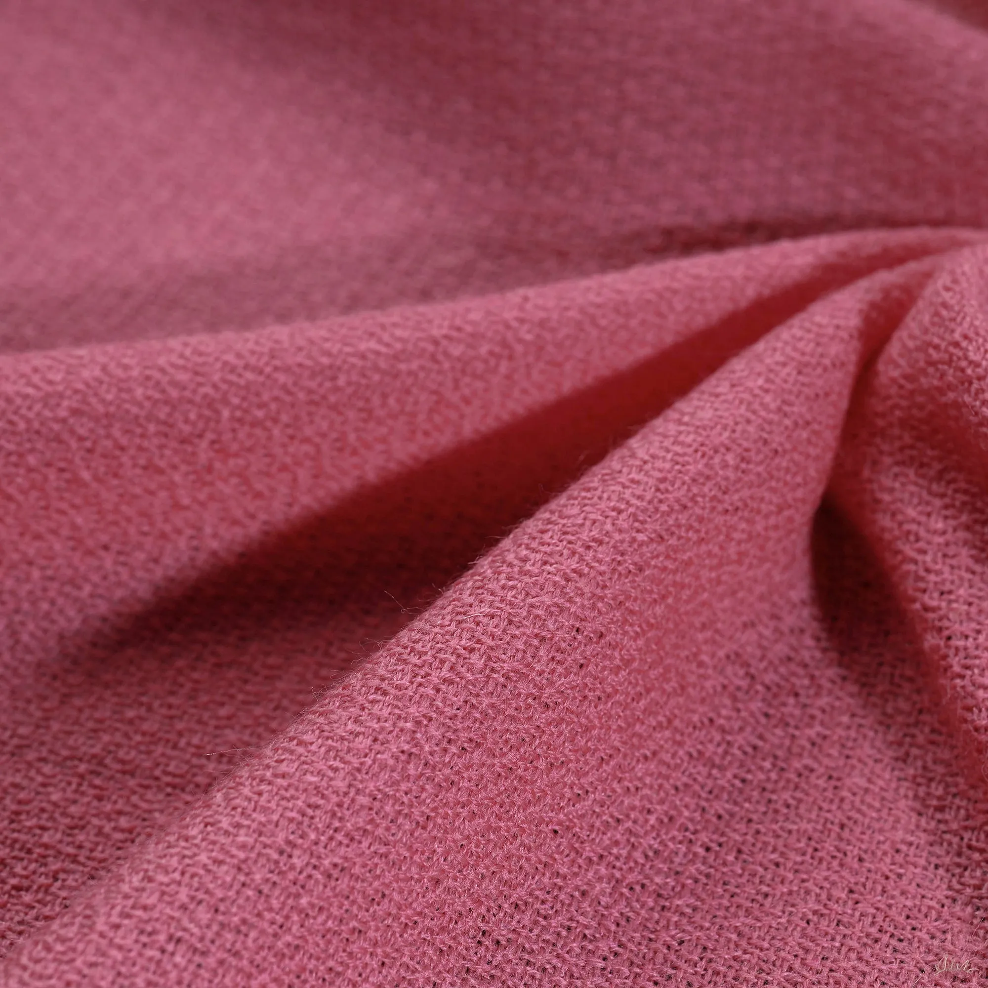 Pink - Kumaun Handwoven Pure Merino Woolen Fabric 03