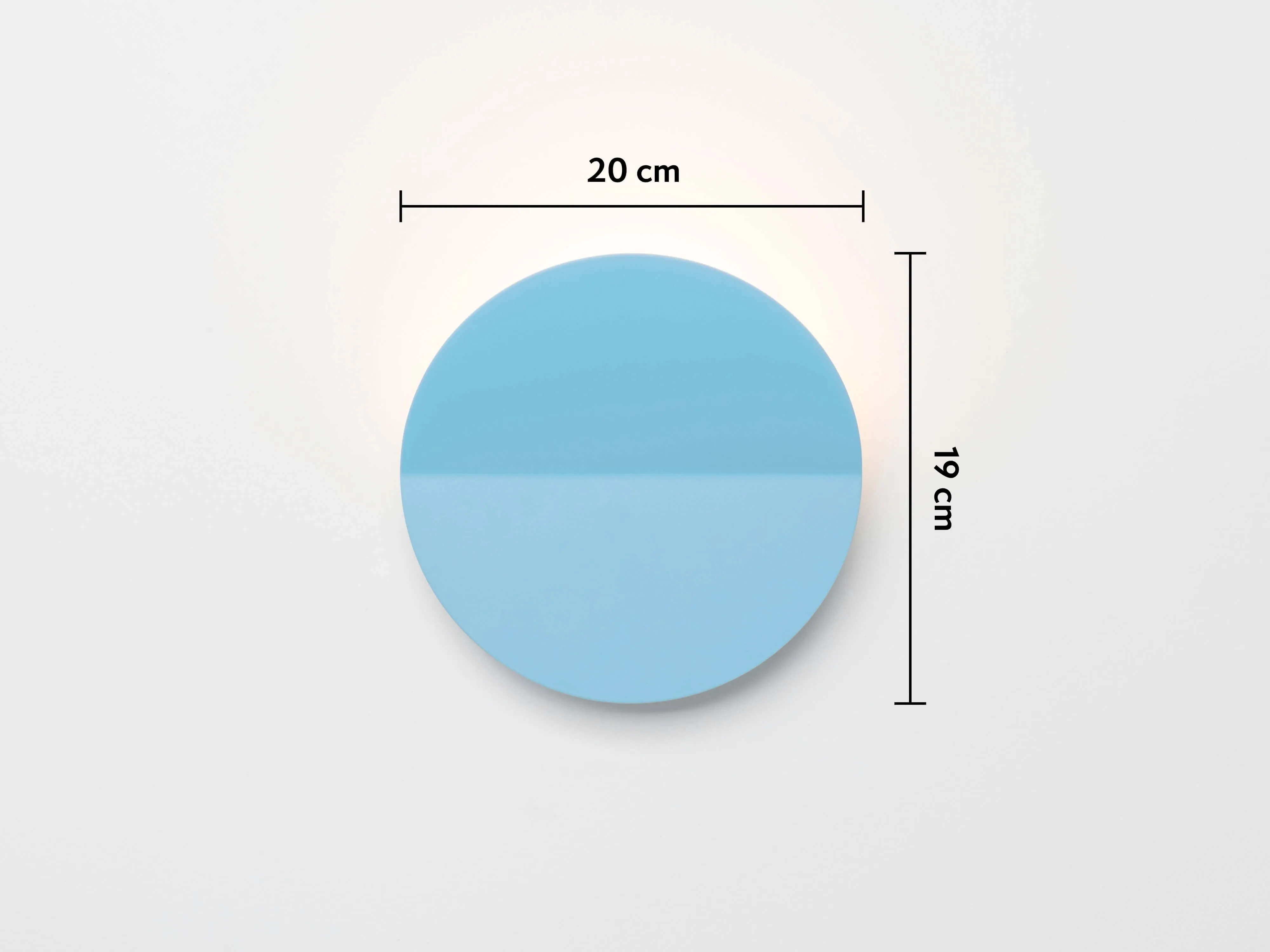 Pool blue diffuser wall light