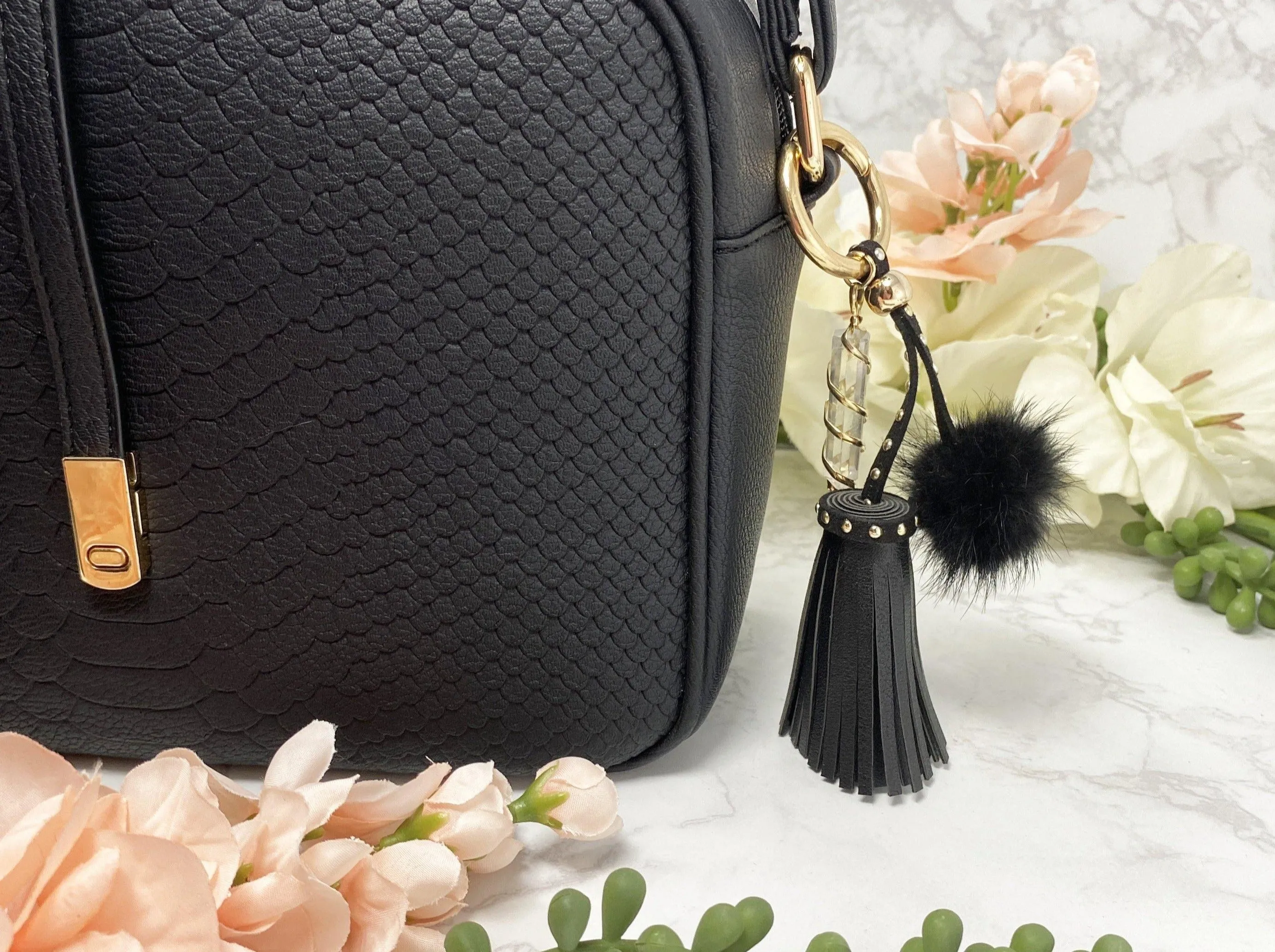 Quartz Tassel Keychain