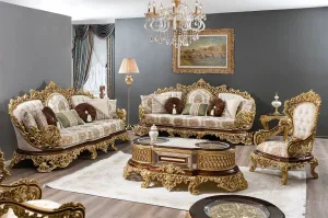 Royal Luxury European Style High-End Carving Sofa Set