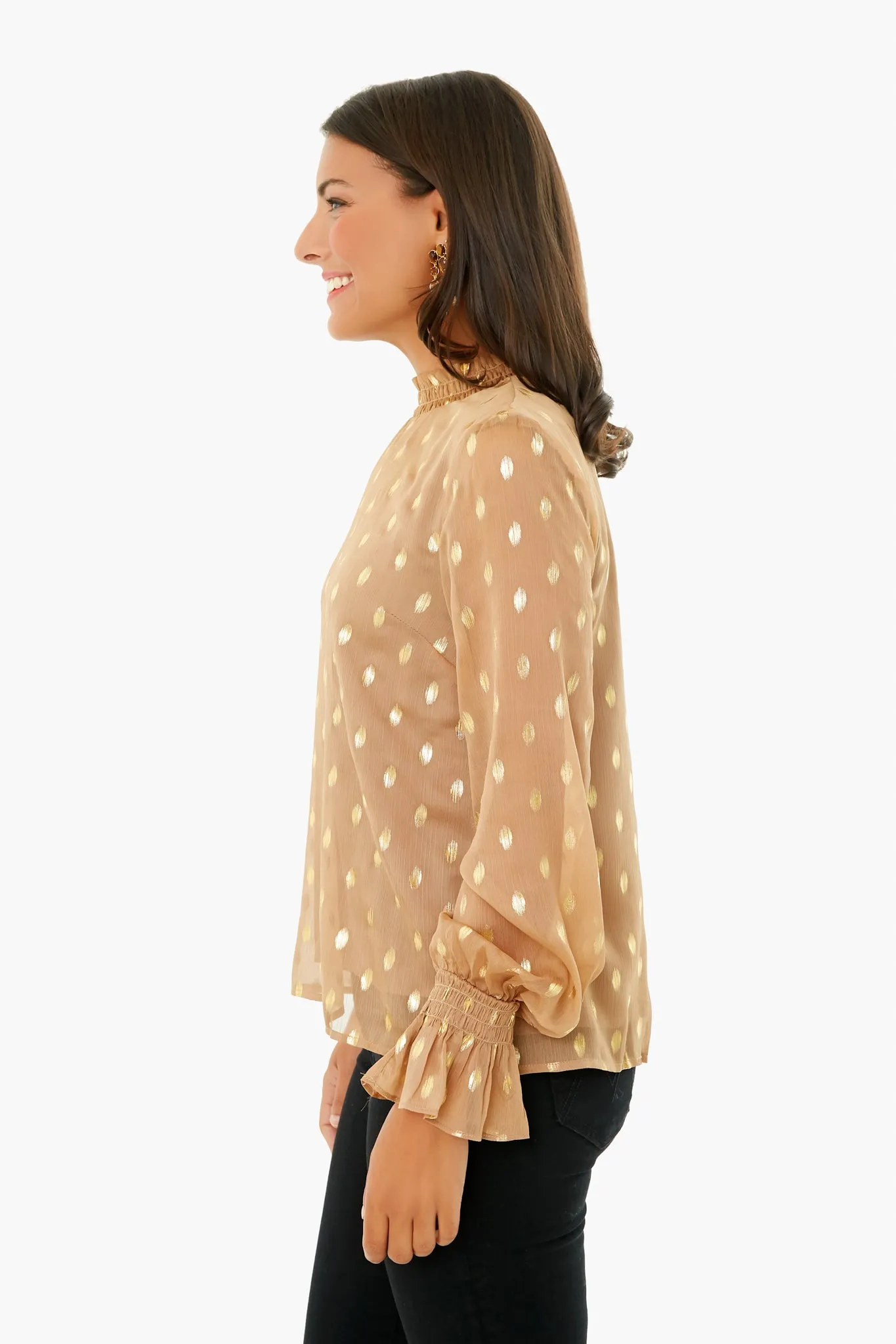 Tan Celeste Blouse