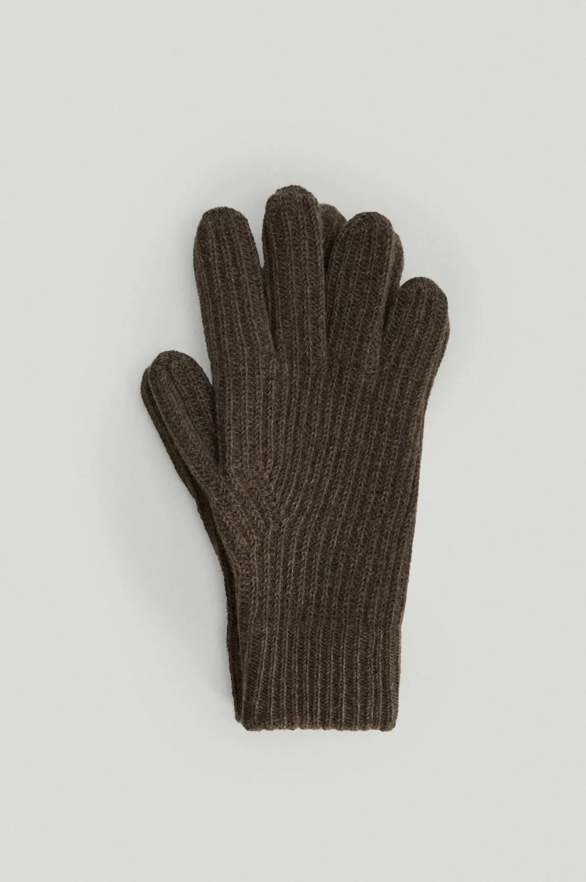 The Woolen Ribbed Gloves For Woman