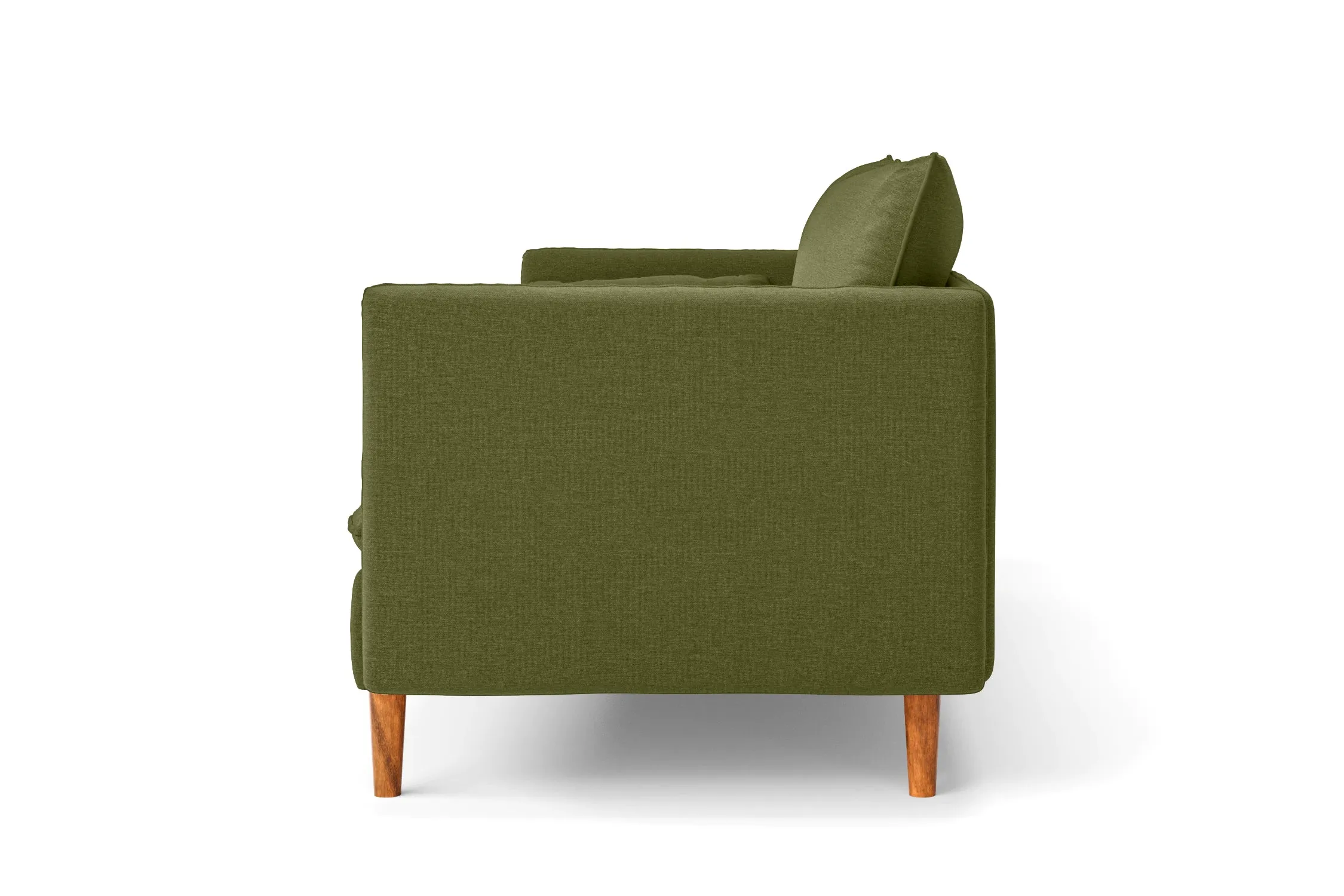 Tirreni 3 Seater Sofa Olive Linen Fabric