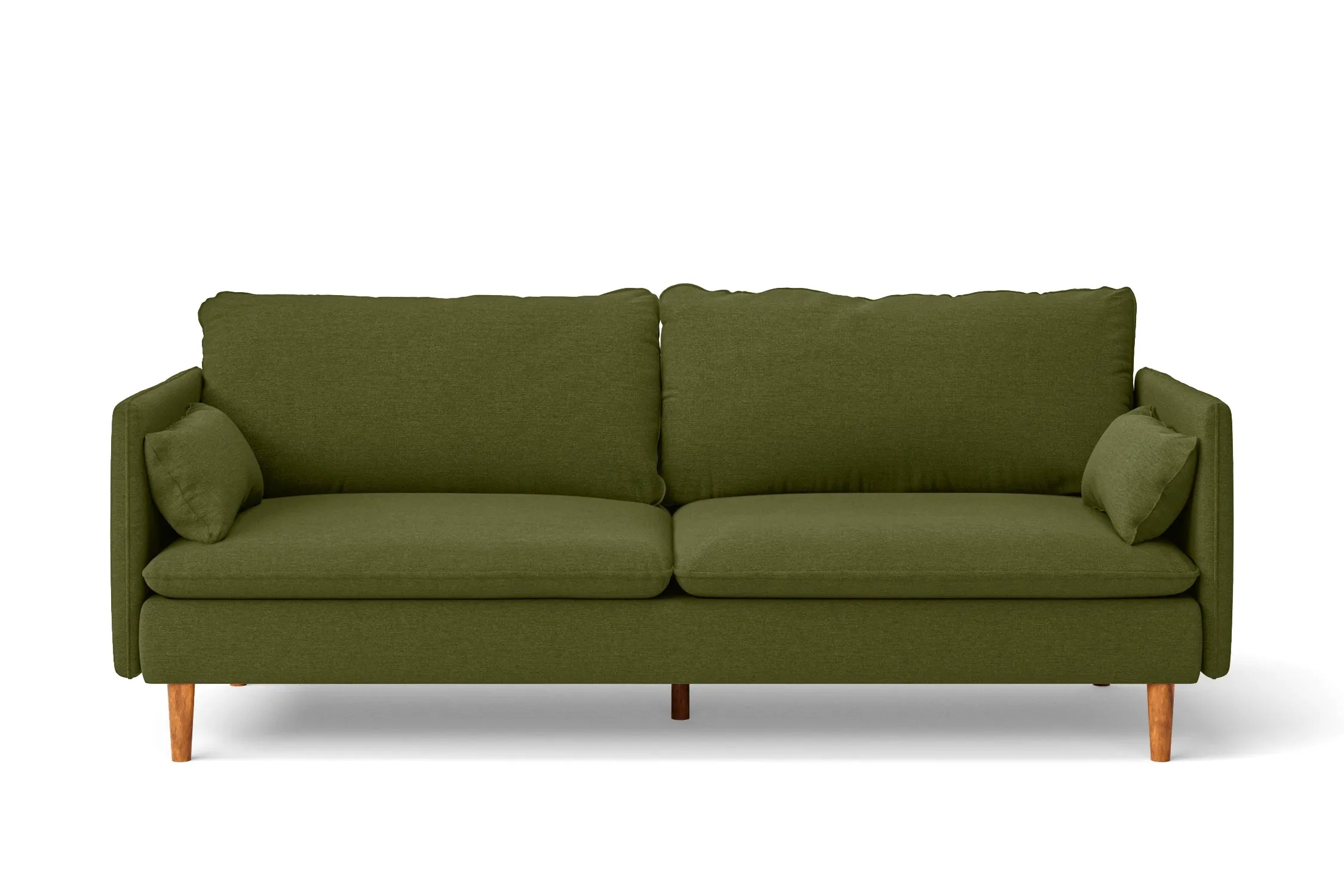 Tirreni 3 Seater Sofa Olive Linen Fabric