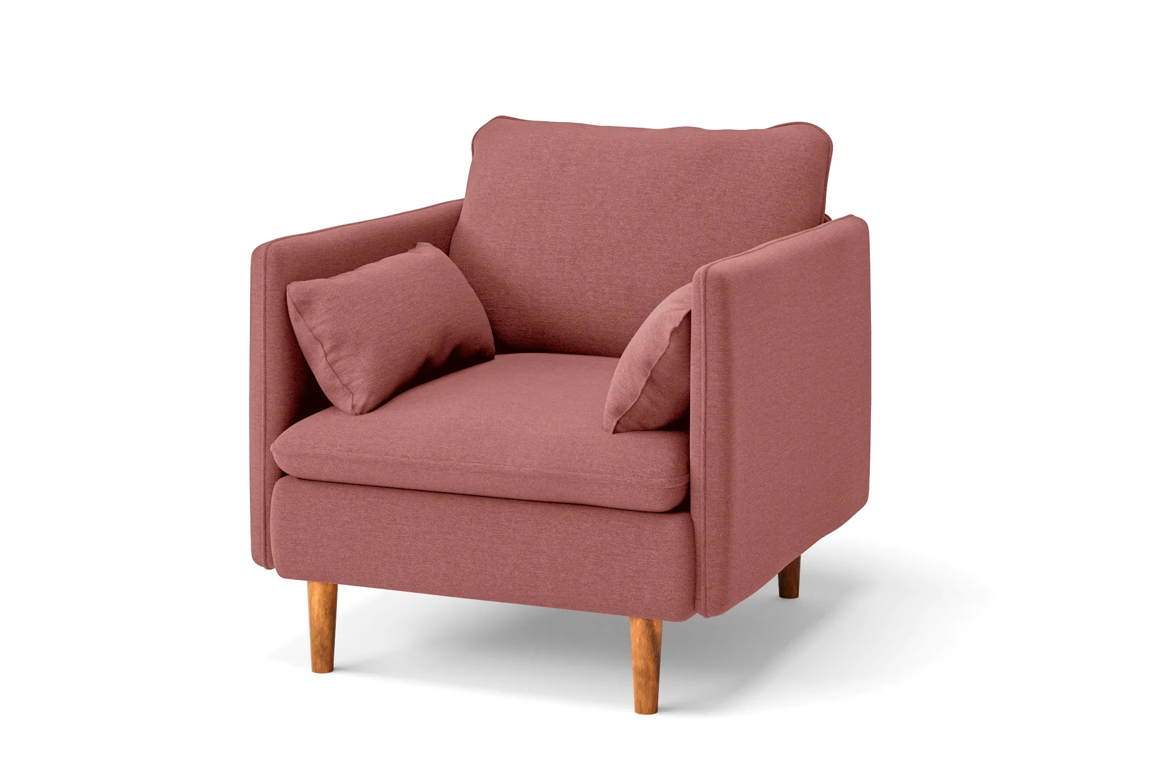 Tirreni Armchair Rose Pink Linen Fabric