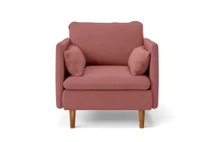 Tirreni Armchair Rose Pink Linen Fabric