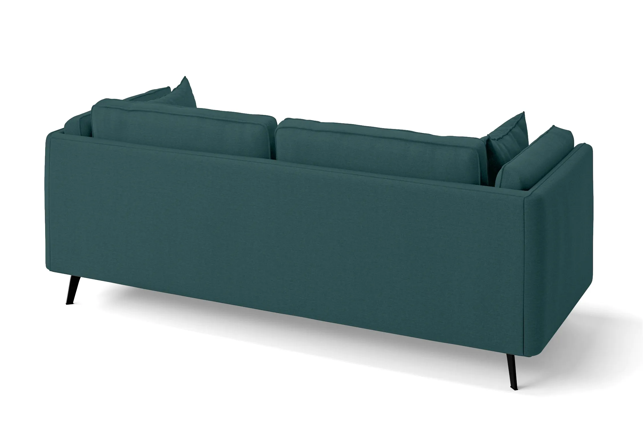 Velletri 3 Seater Sofa Teal Linen Fabric