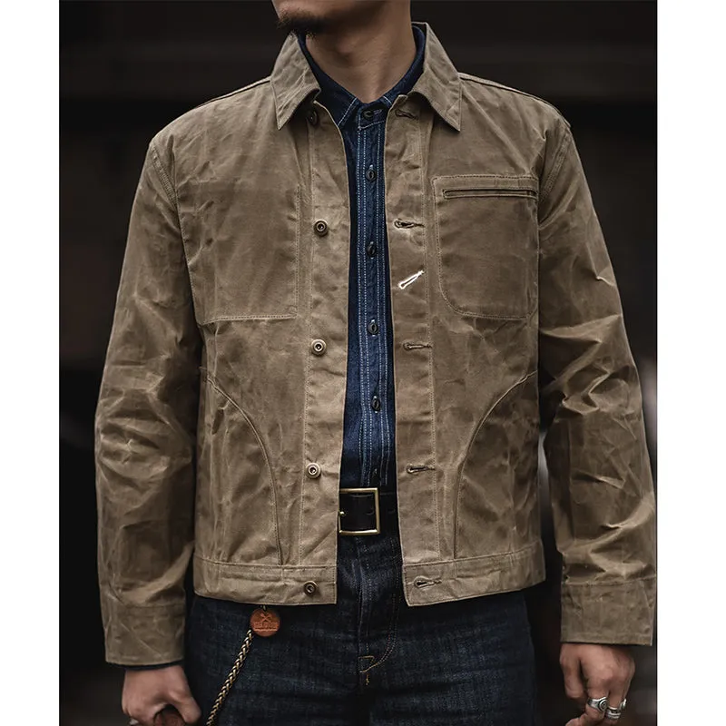 Vintage Oil-waxed Cotton Sail Jacket