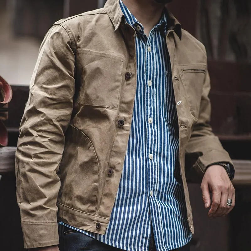 Vintage Oil-waxed Cotton Sail Jacket