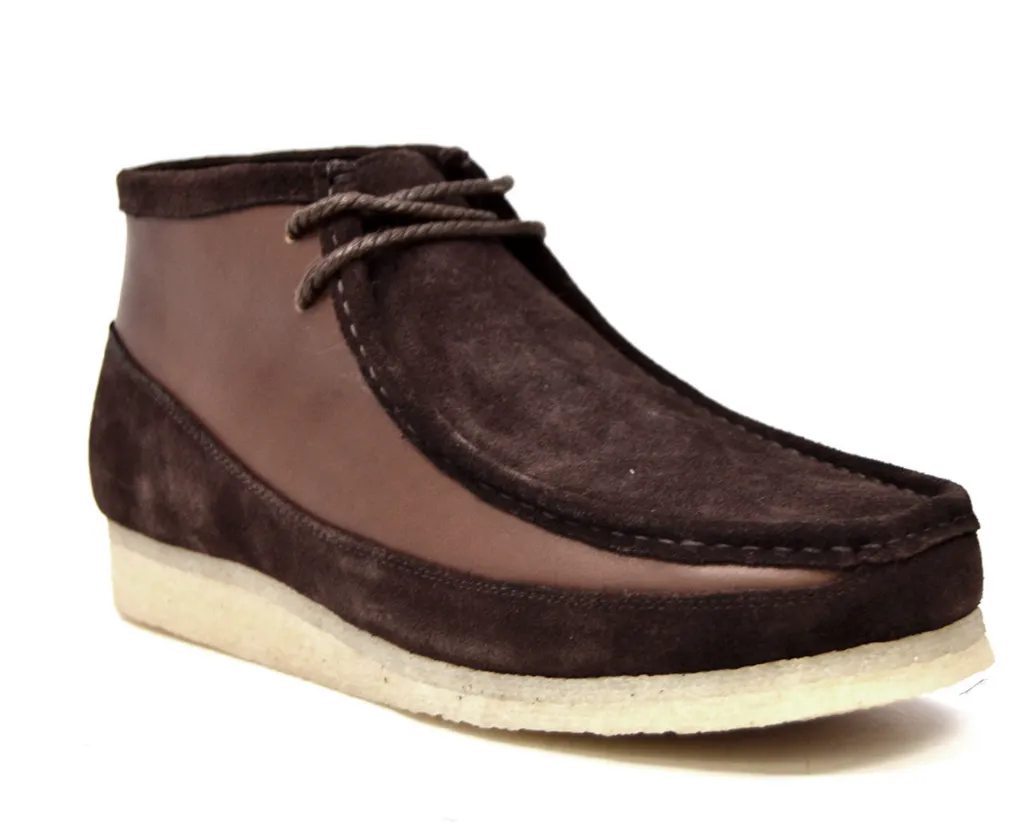 Walker Luxurious Suede & Leather Mens Casual Shoe with Crepe Sole