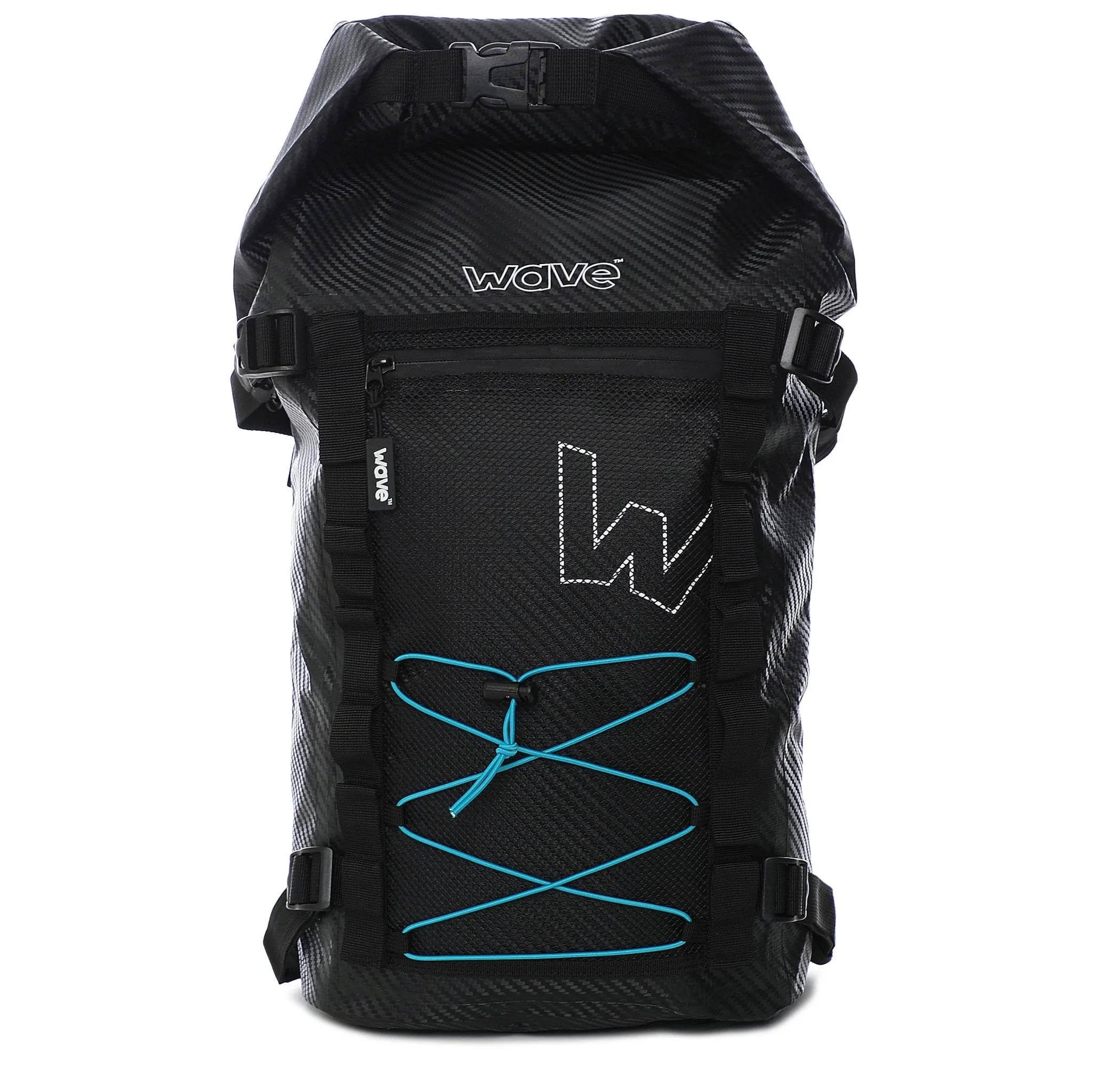 Waterproof Roll Top PVC Deck Bag | Black | 20L