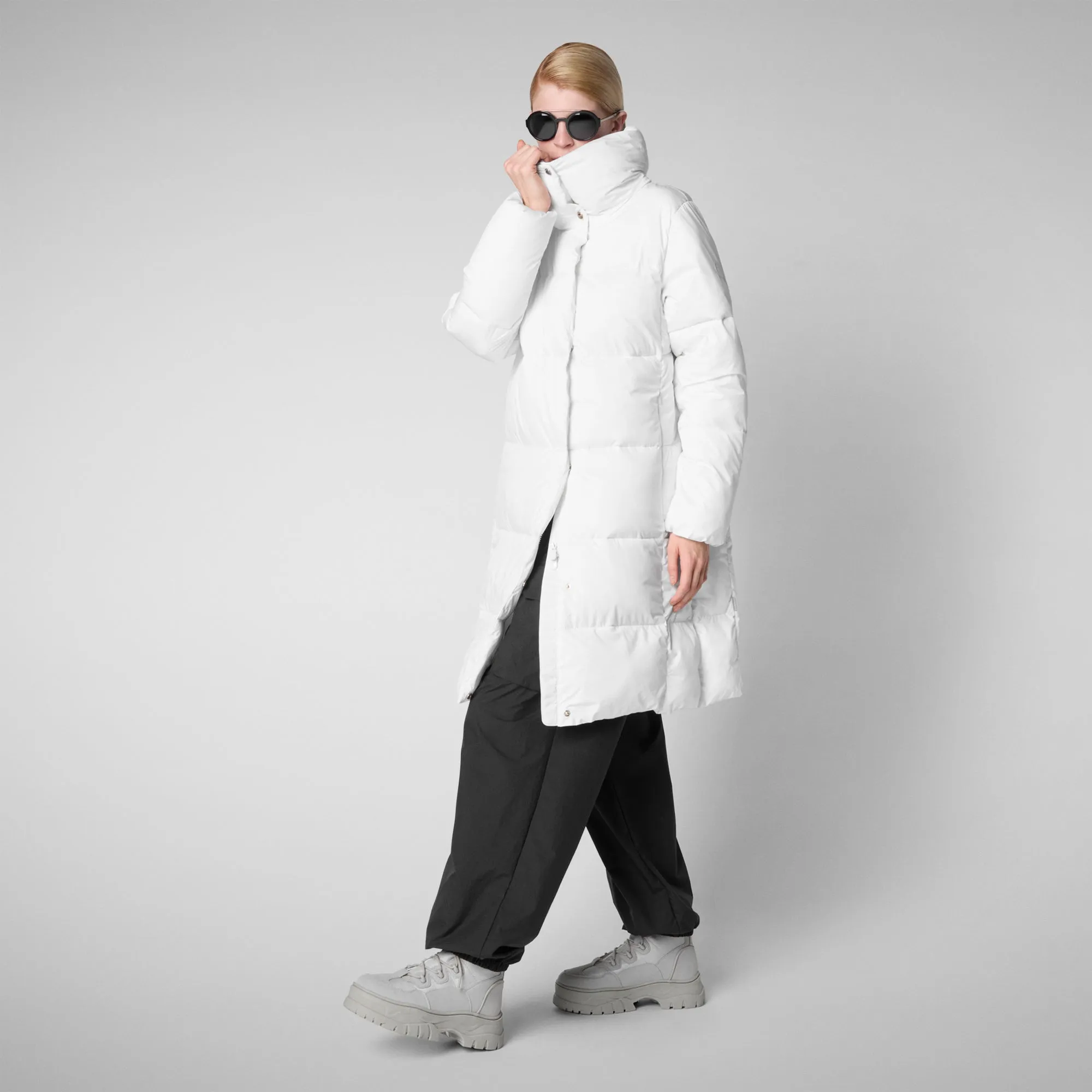 Woman's coat Sibyl in white