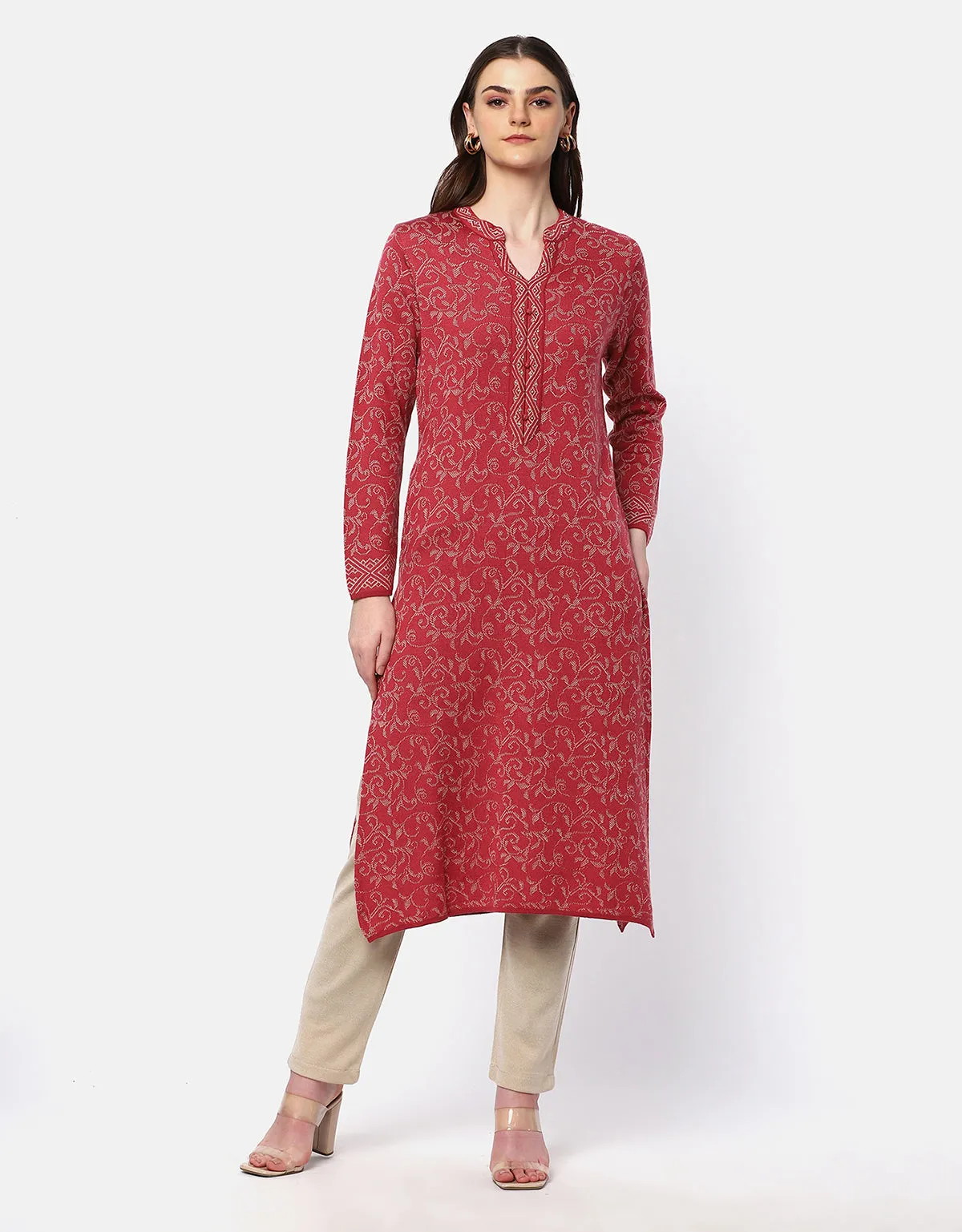 Women Winter Wear Woolen Fancy Kurti