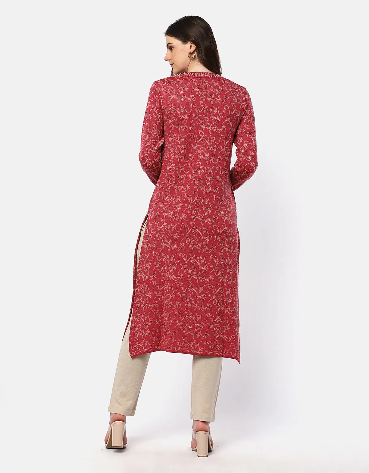 Women Winter Wear Woolen Fancy Kurti