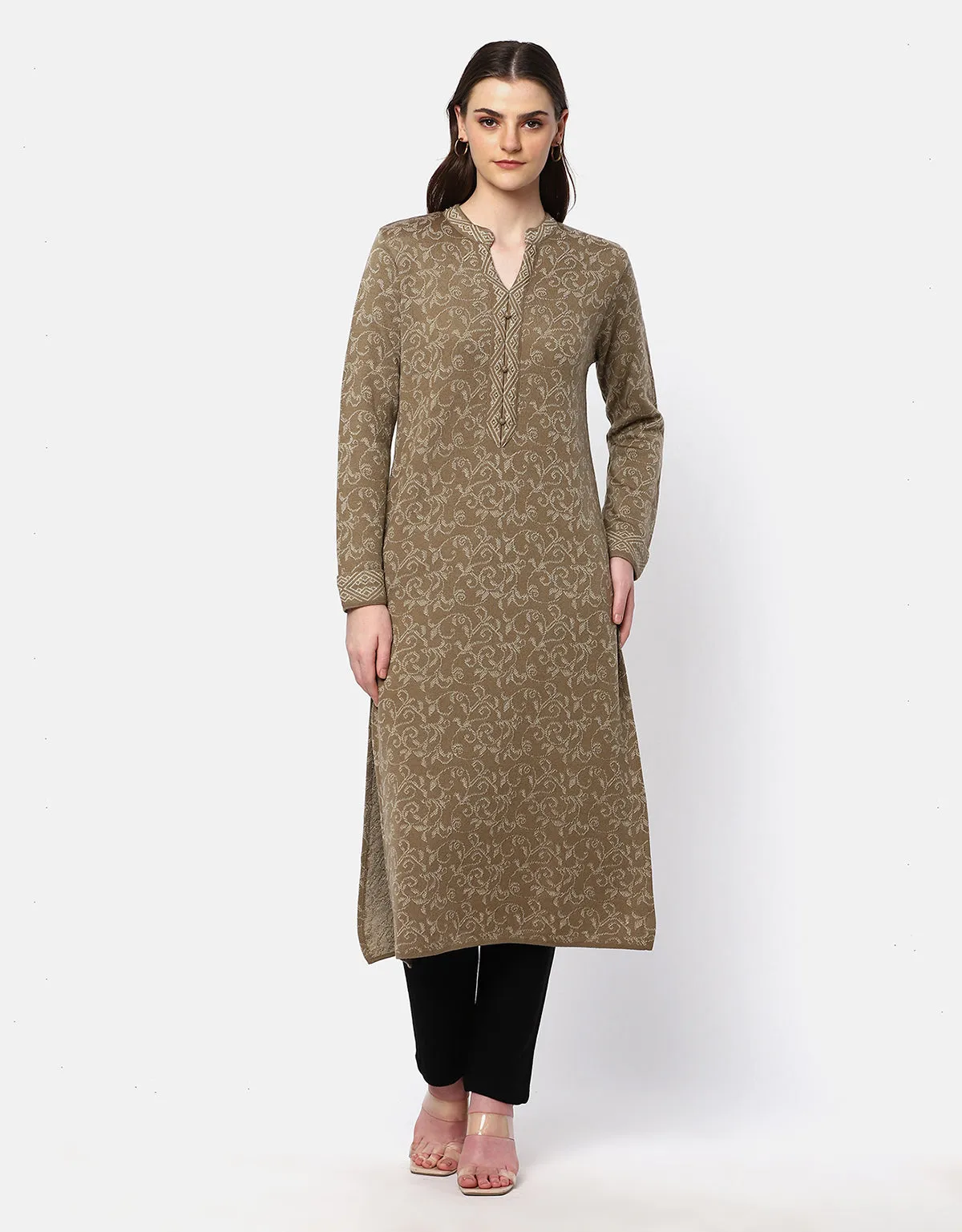 Women Winter Wear Woolen Fancy Kurti