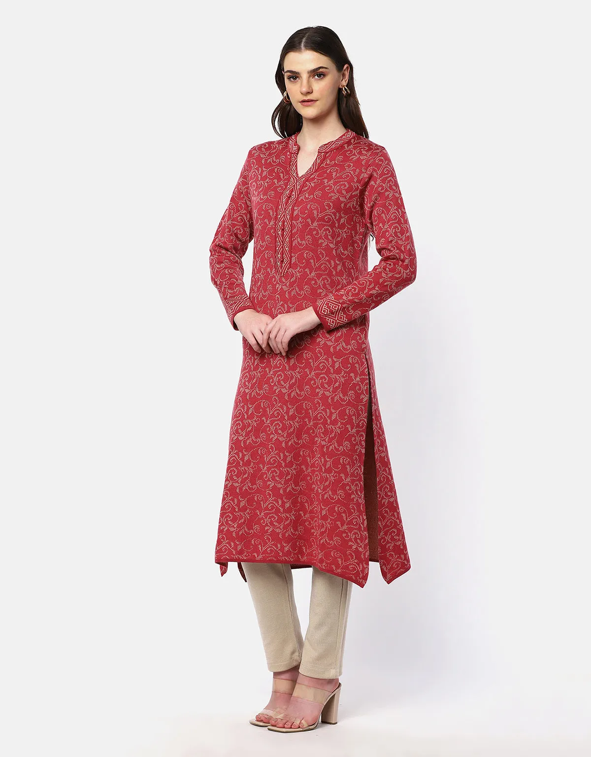 Women Winter Wear Woolen Fancy Kurti