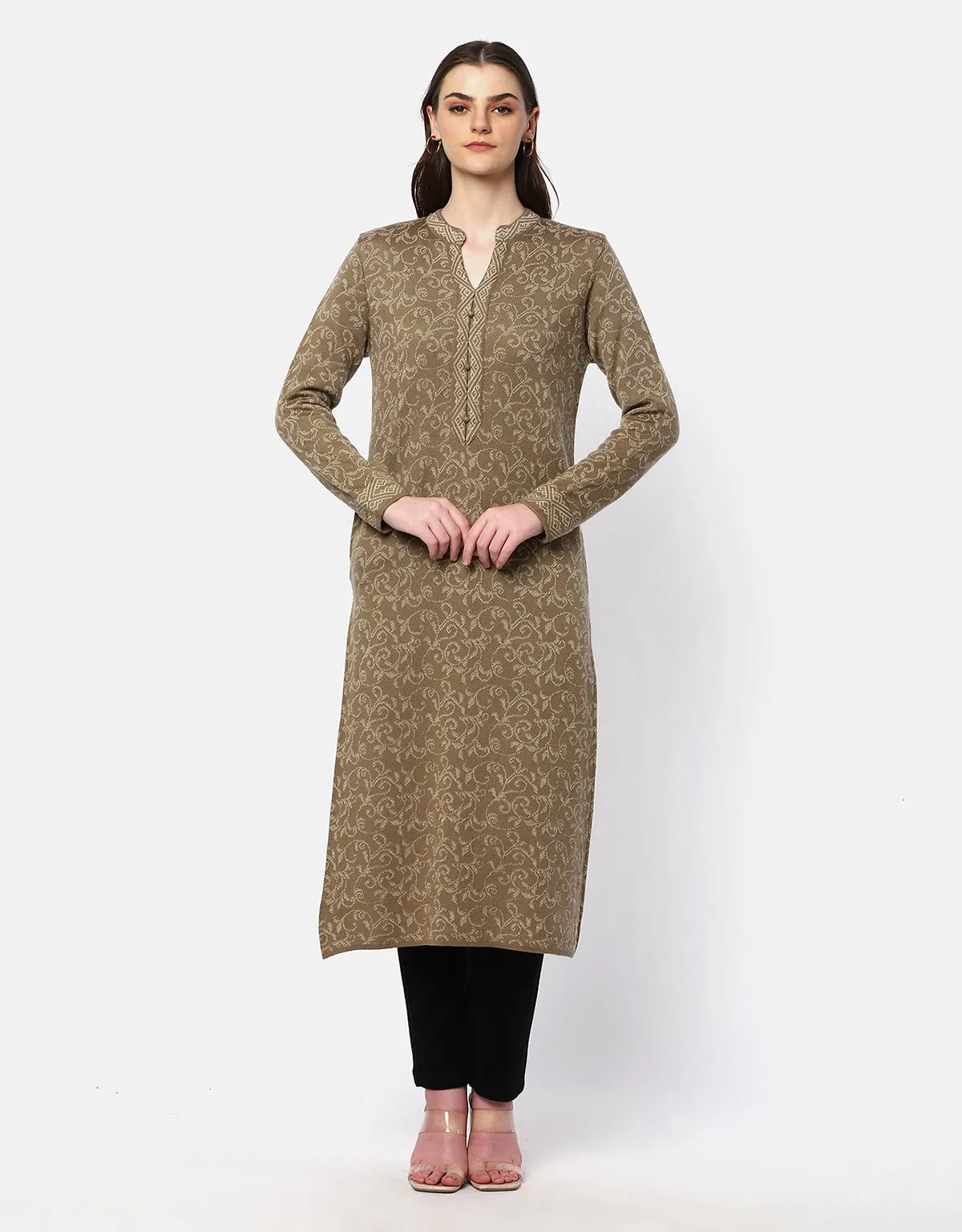 Women Winter Wear Woolen Fancy Kurti