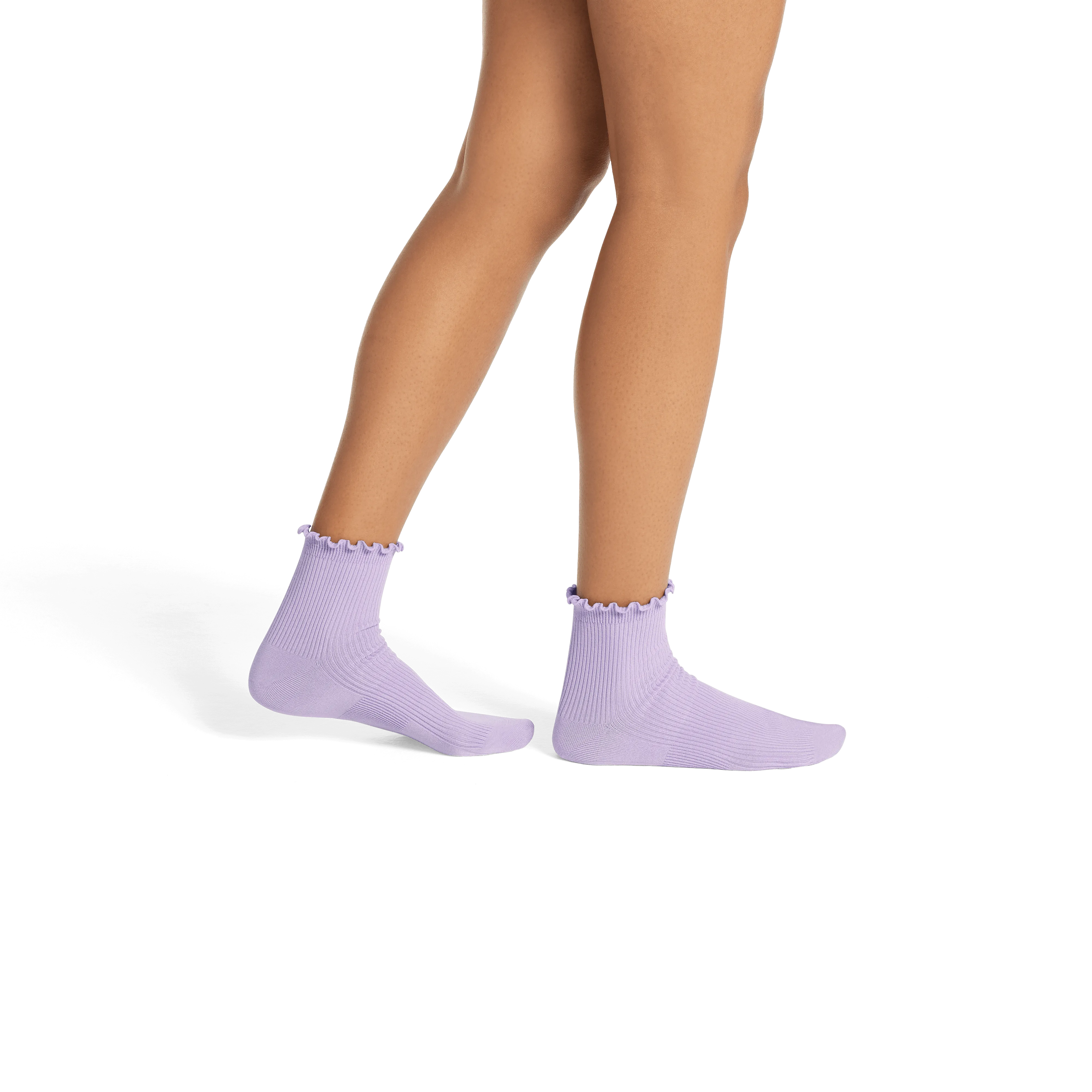 Women's Frilly Rib Quarter Sock 8-Pack