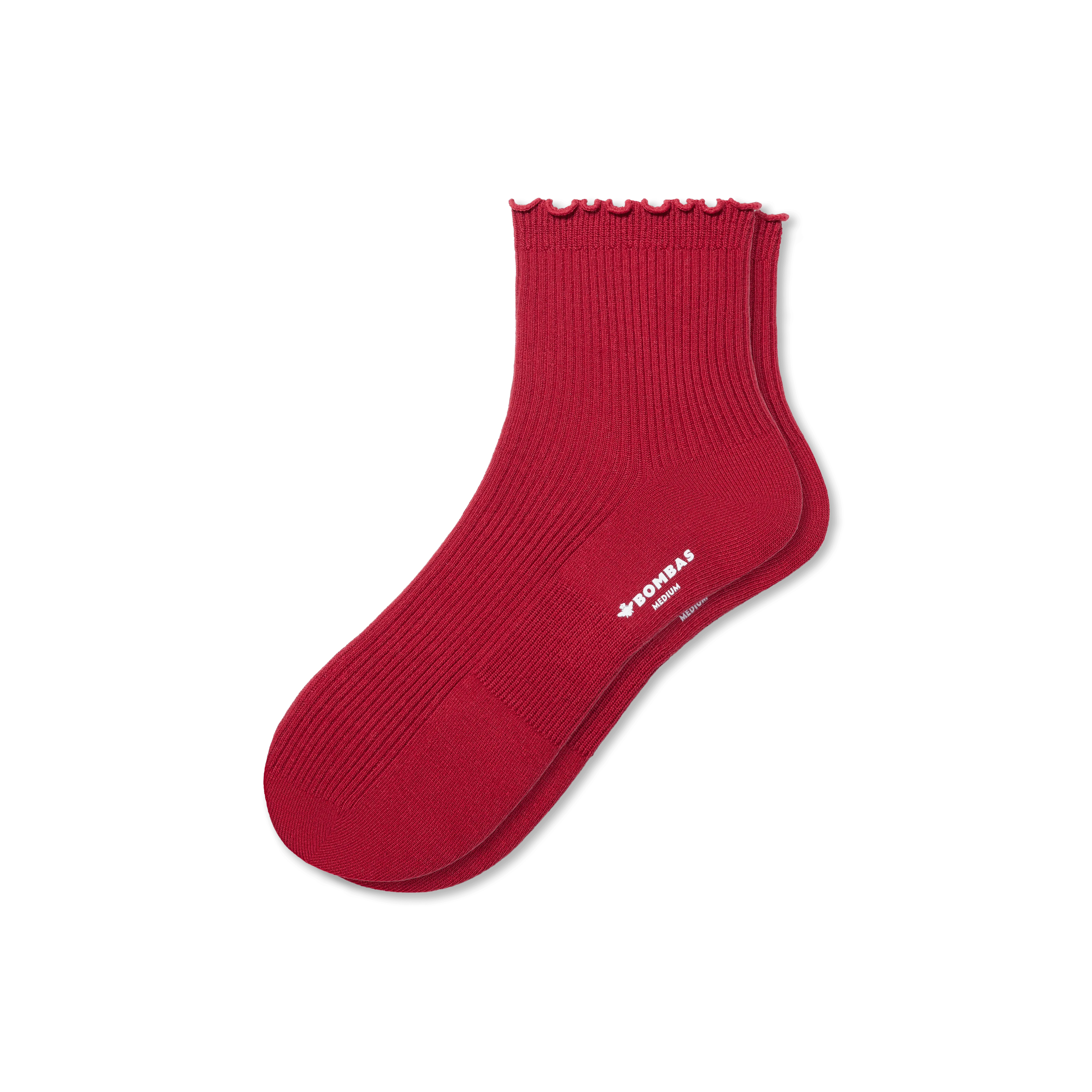 Women's Frilly Rib Quarter Socks