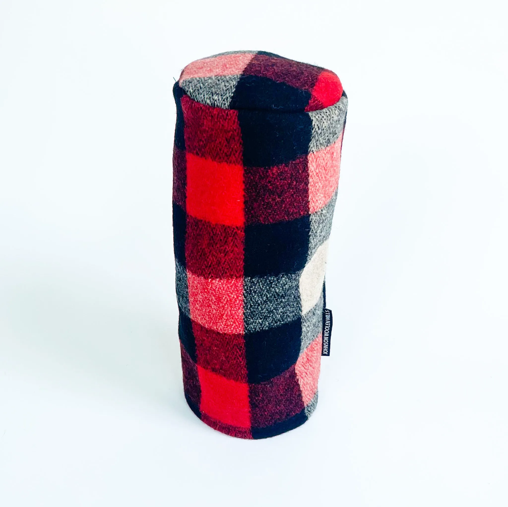 Wool Driver Headcover - Red Ivory Black Buffalo Check