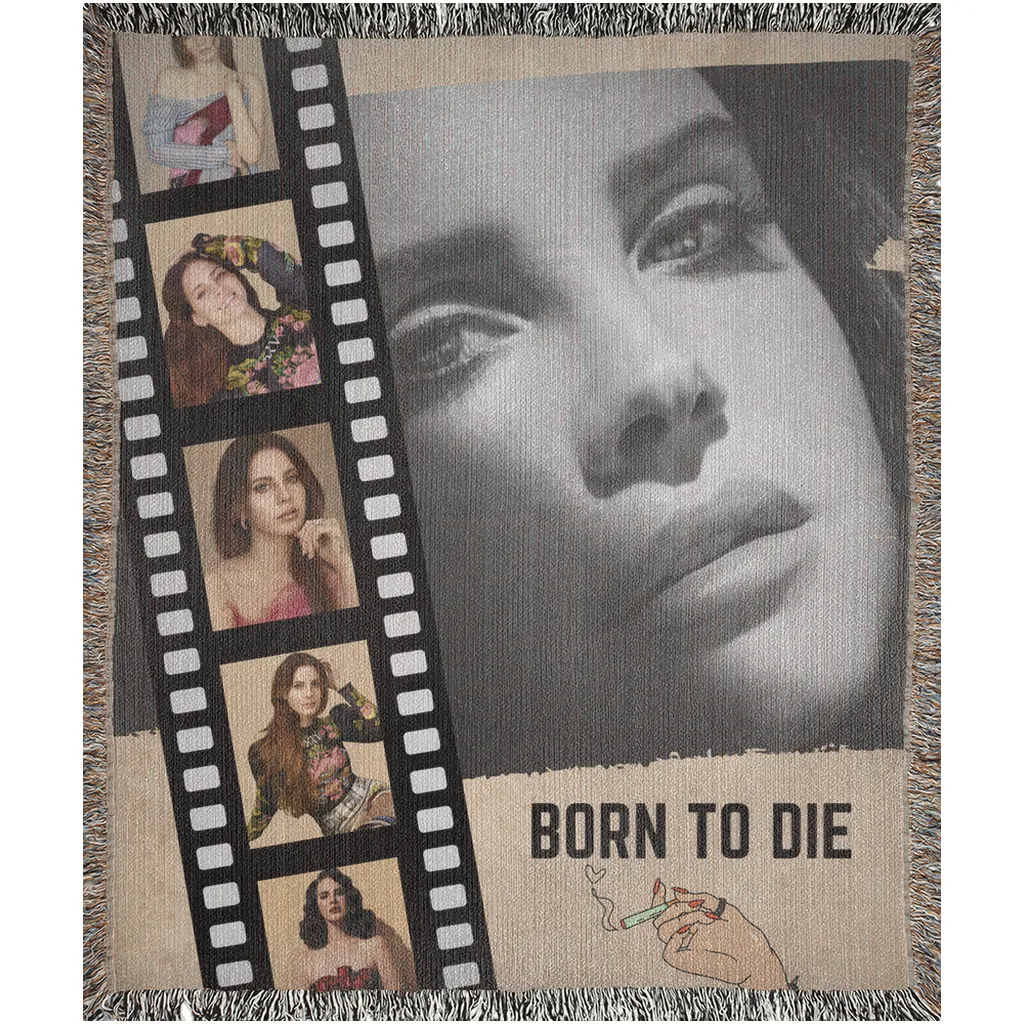 Woven Blankets Luxurious Cotton Woven Tapestry Throw Blanket | Lana Del Rey Woven Blanket