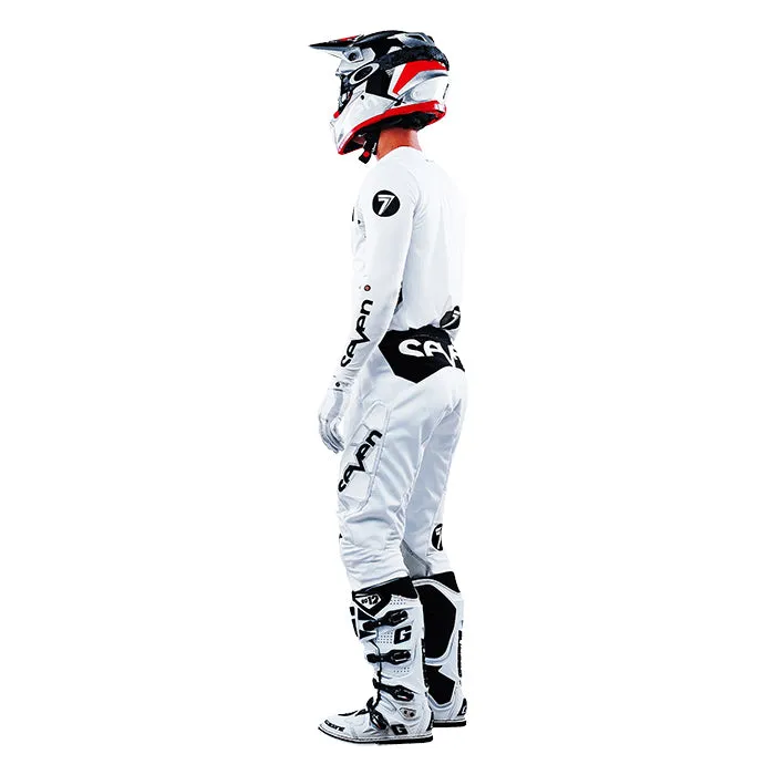 Zero Staple Laser Cut Compression Jersey - White