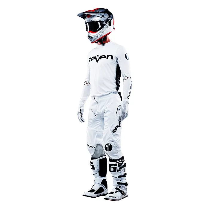 Zero Staple Laser Cut Compression Jersey - White