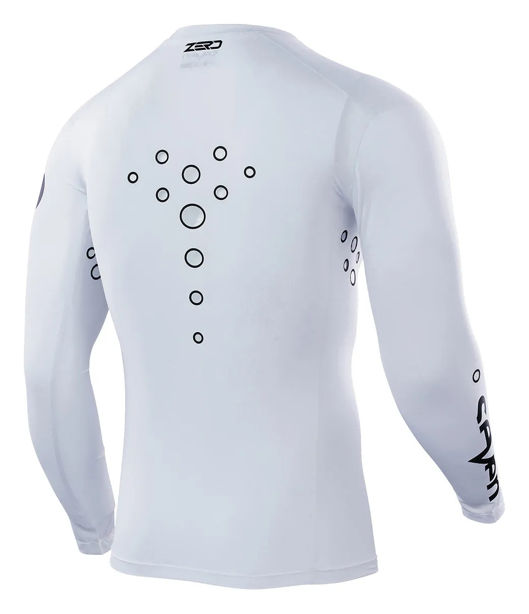 Zero Staple Laser Cut Compression Jersey - White